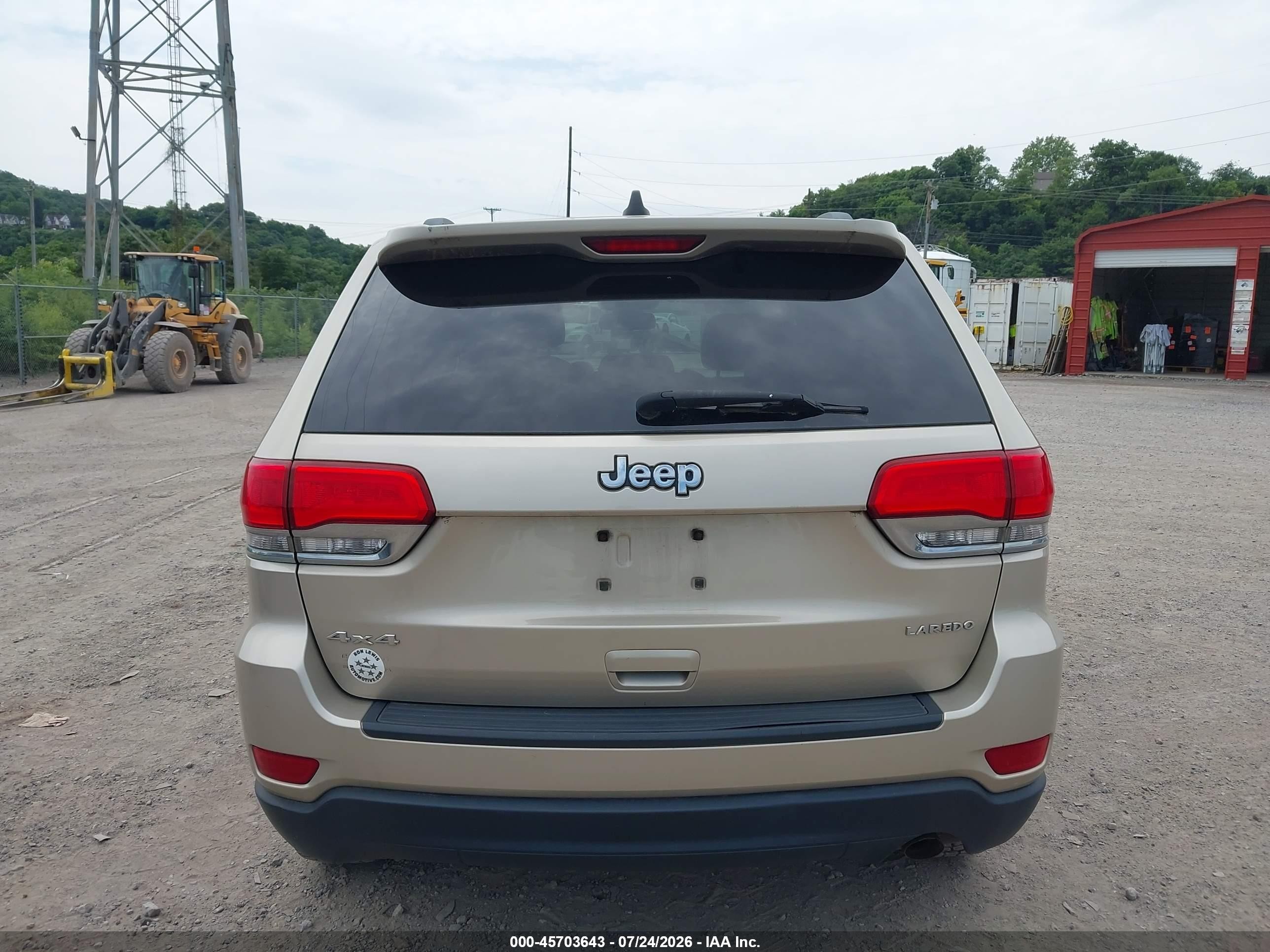 2014 Jeep Grand Cherokee Laredo Gold vin: 1C4RJFAG9EC230838