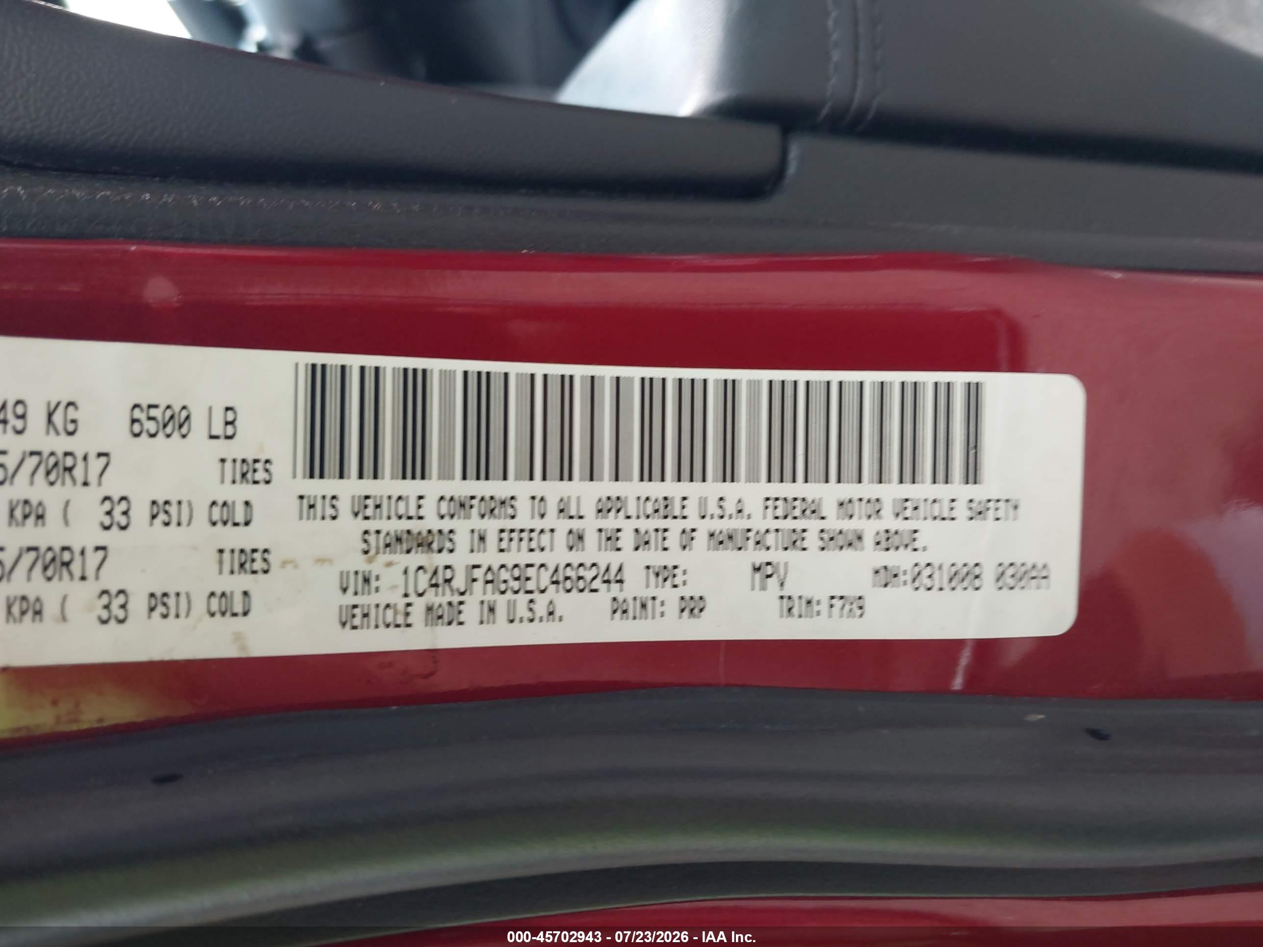 2014 Jeep Grand Cherokee Laredo Maroon vin: 1C4RJFAG9EC466244
