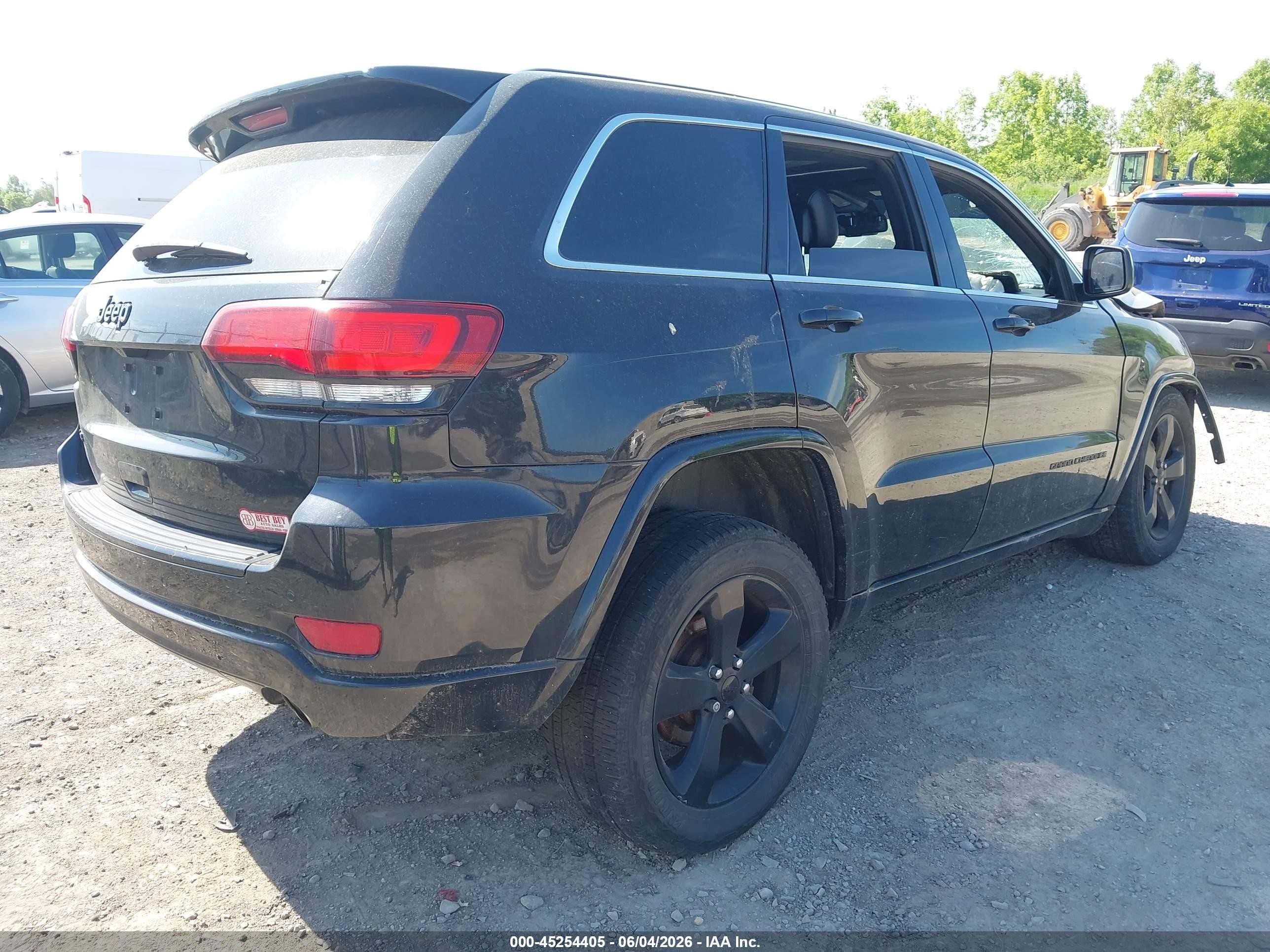 2015 Jeep Grand Cherokee Altitude Black vin: 1C4RJFAG9FC102925