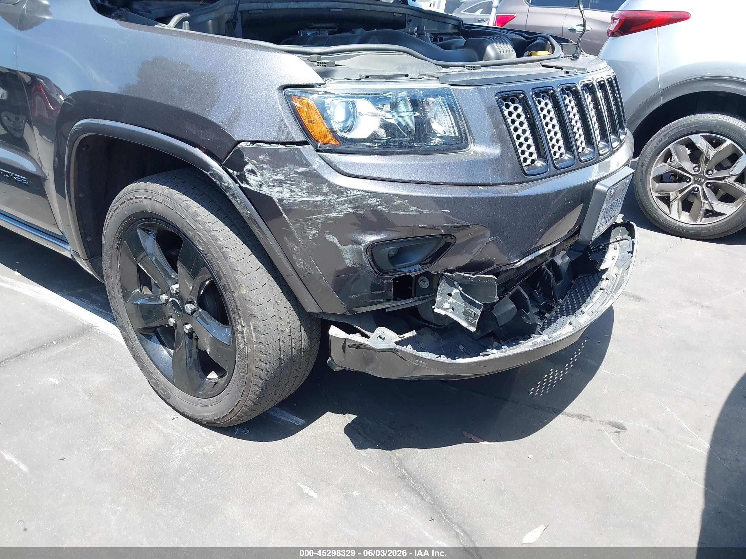 2015 Jeep Grand Cherokee Altitude Gray vin: 1C4RJFAG9FC121877