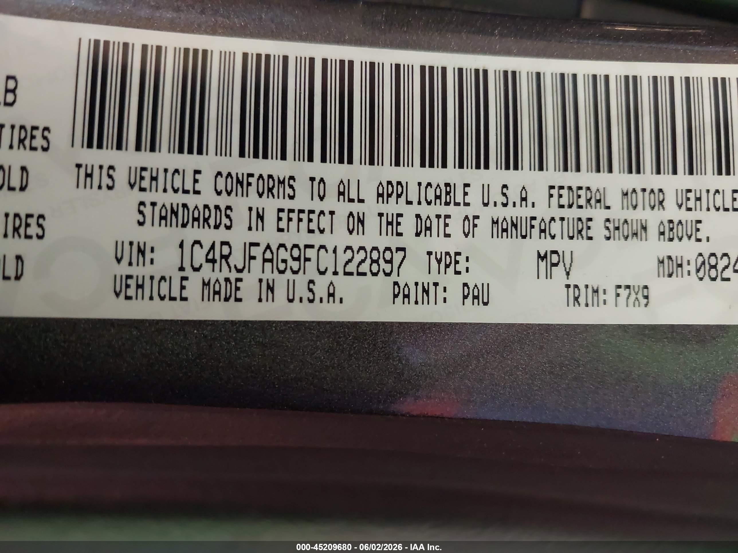 2015 Jeep Grand Cherokee Laredo Gray vin: 1C4RJFAG9FC122897
