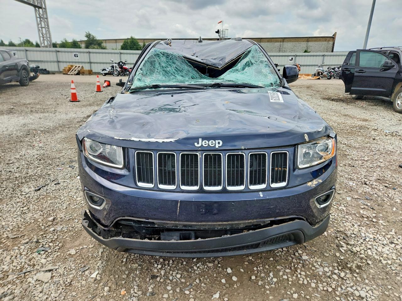 2015 Jeep Grand Cherokee Laredo Blue vin: 1C4RJFAG9FC138291