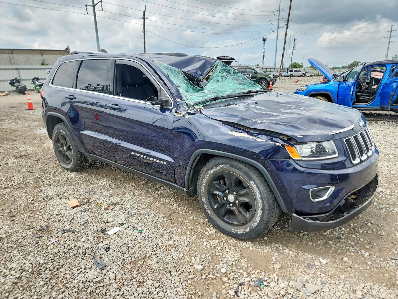 2015 Jeep Grand Cherokee Laredo Blue vin: 1C4RJFAG9FC138291