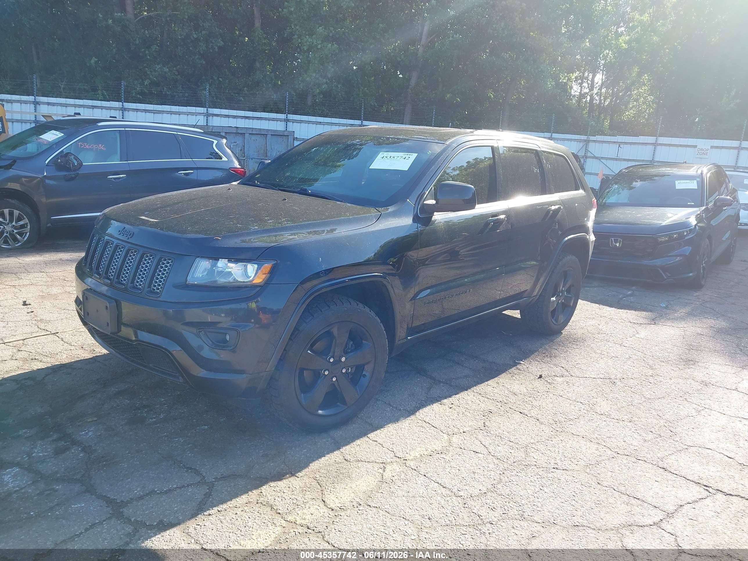 2015 Jeep Grand Cherokee Altitude Black vin: 1C4RJFAG9FC197258