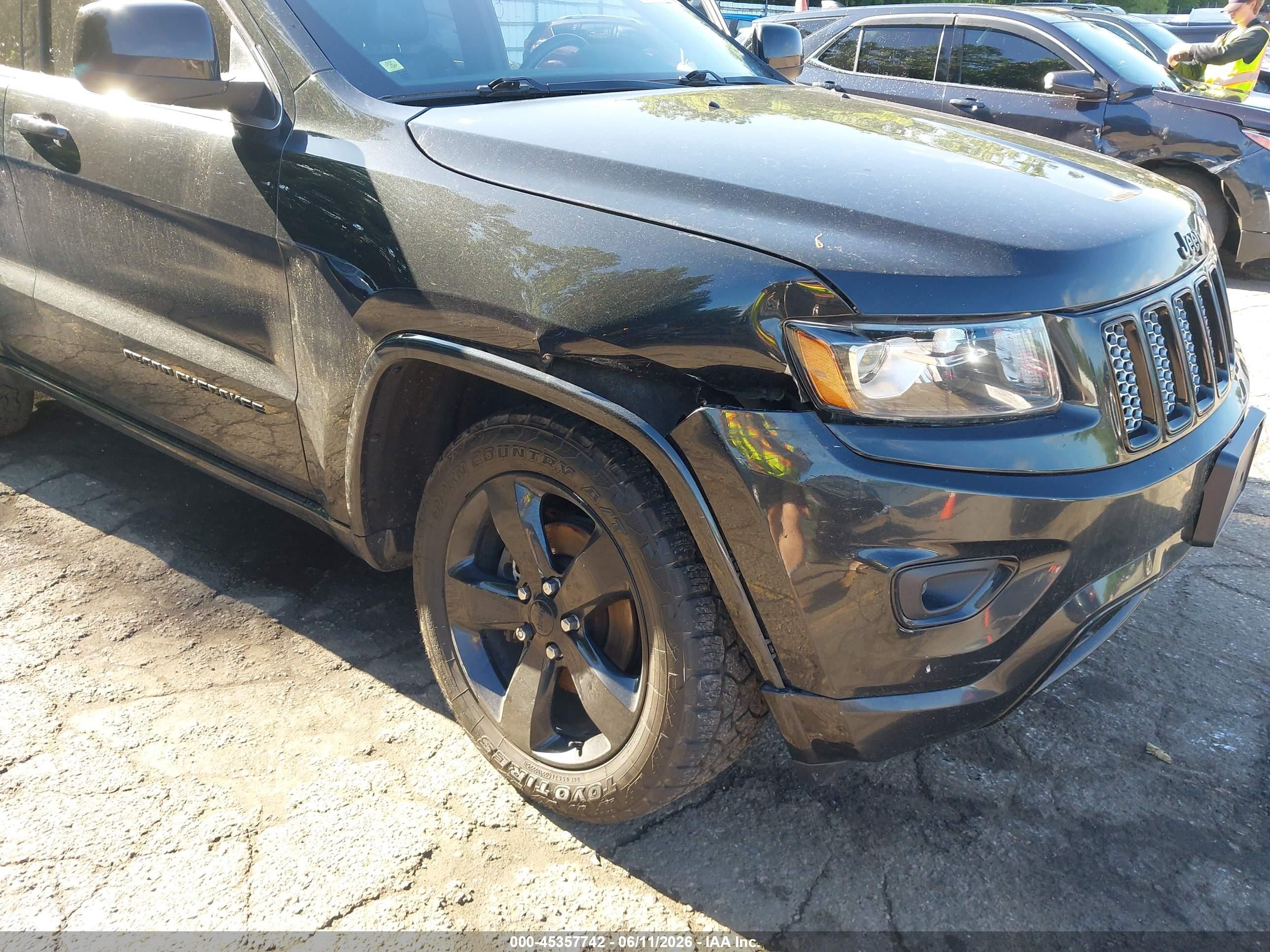 2015 Jeep Grand Cherokee Altitude Black vin: 1C4RJFAG9FC197258