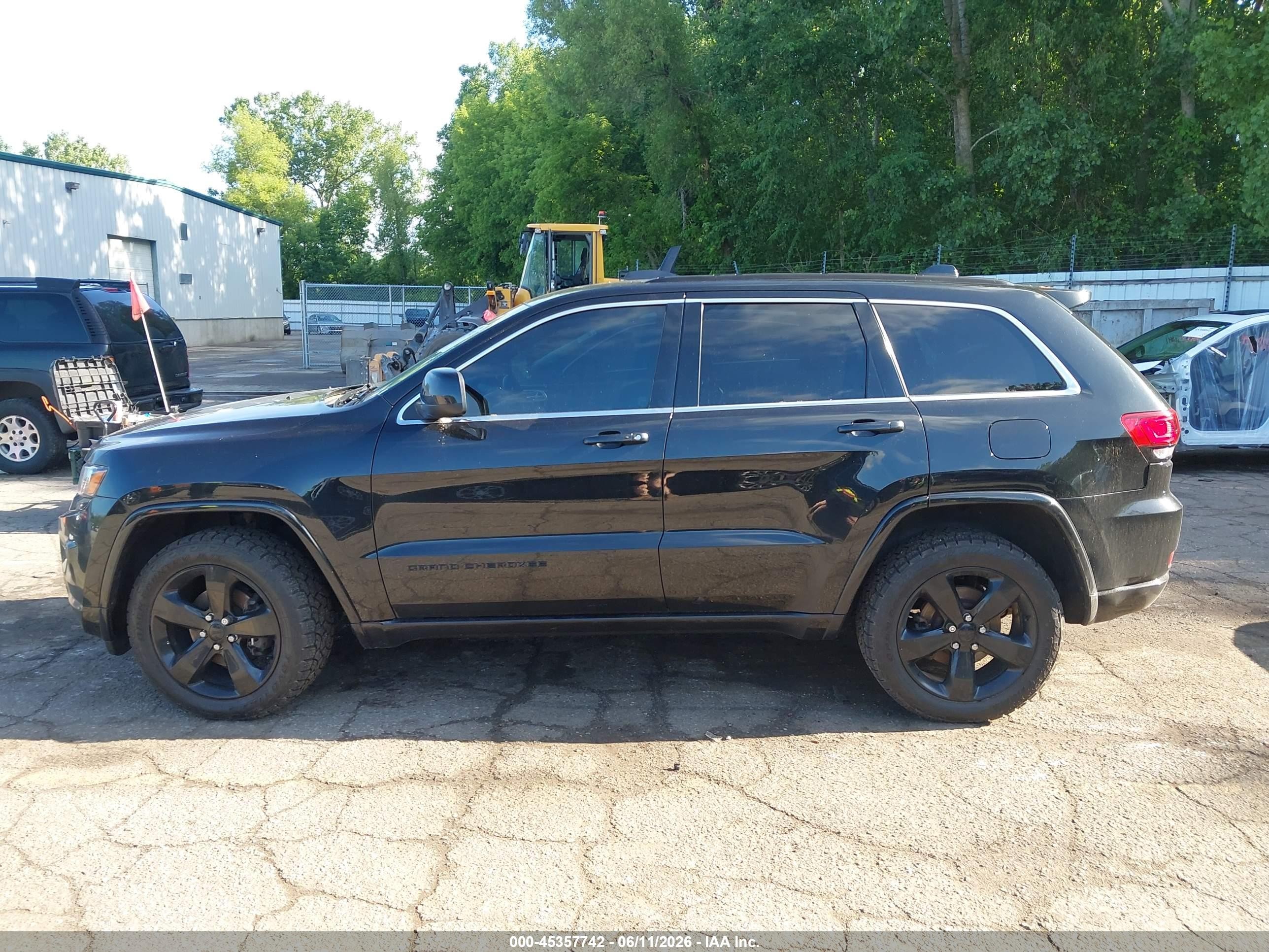 2015 Jeep Grand Cherokee Altitude Black vin: 1C4RJFAG9FC197258