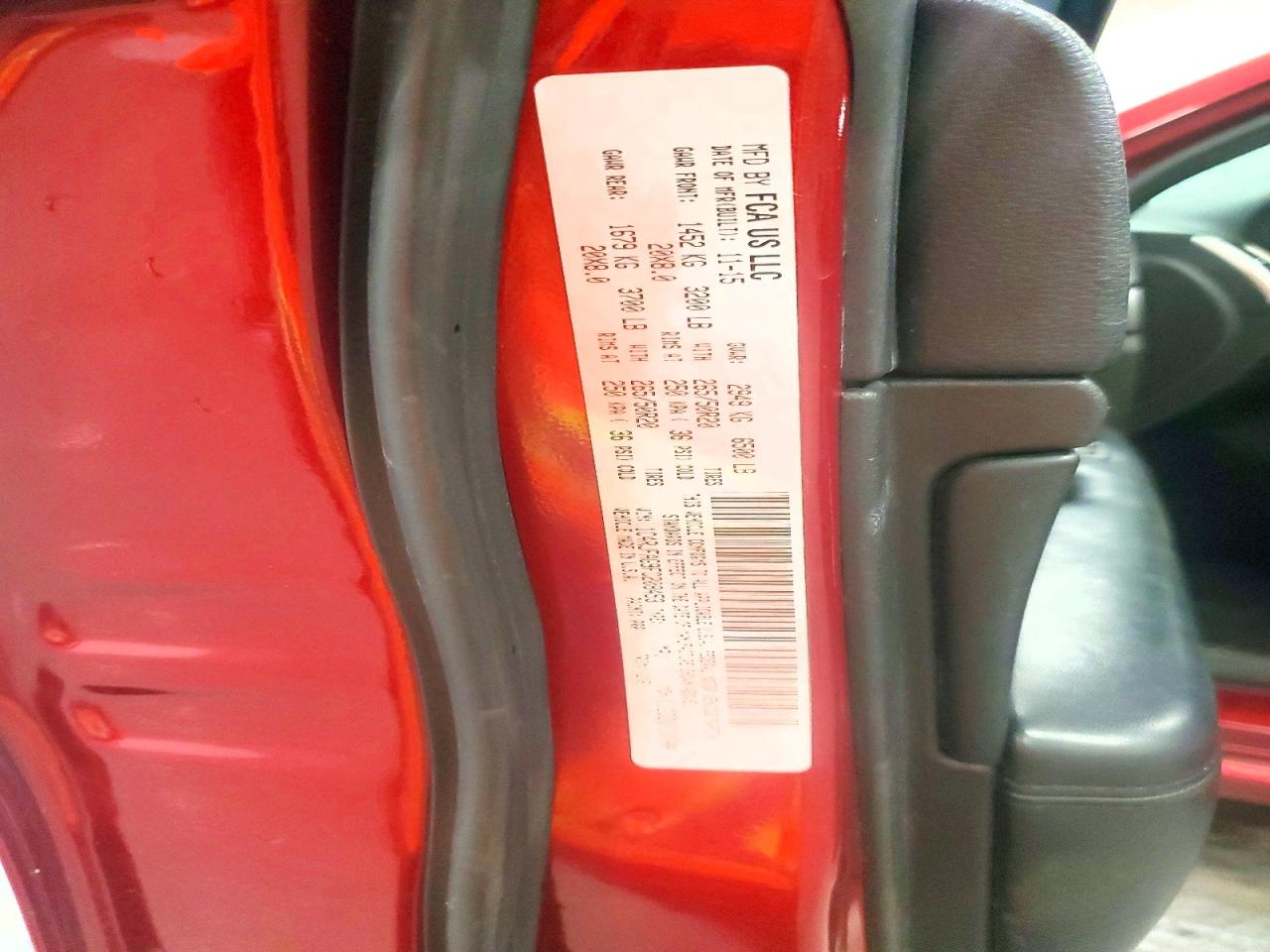 2015 Jeep Grand Cherokee Laredo Red vin: 1C4RJFAG9FC208453