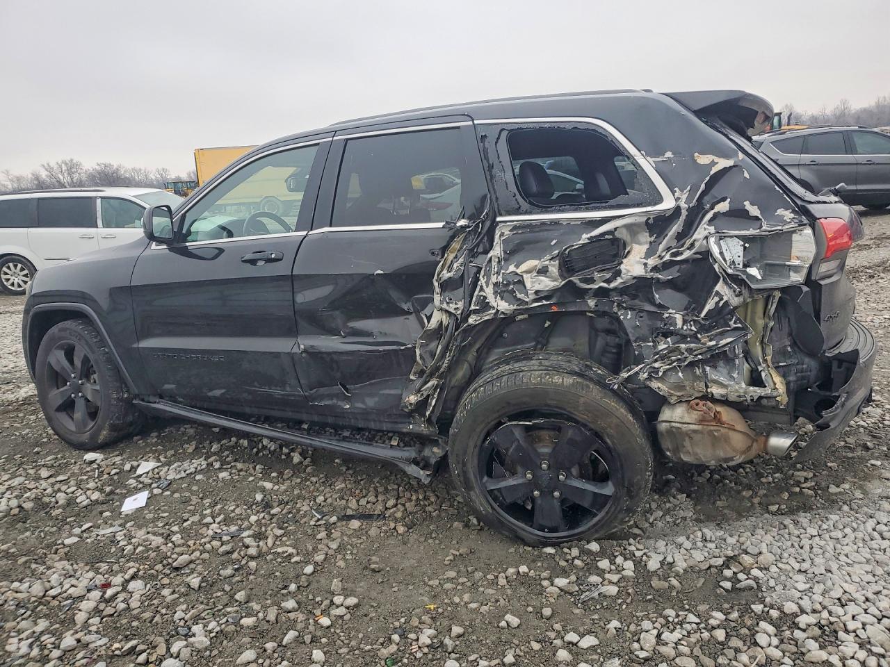 2015 Jeep Grand Cherokee Laredo Black vin: 1C4RJFAG9FC664291