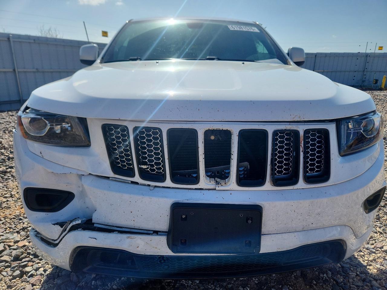 2015 Jeep Grand Cher White vin: 1C4RJFAG9FC767419