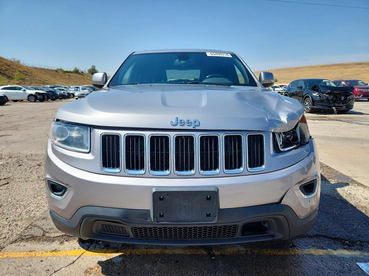 2015 Jeep Grand Cherokee Laredo Silver vin: 1C4RJFAG9FC844063