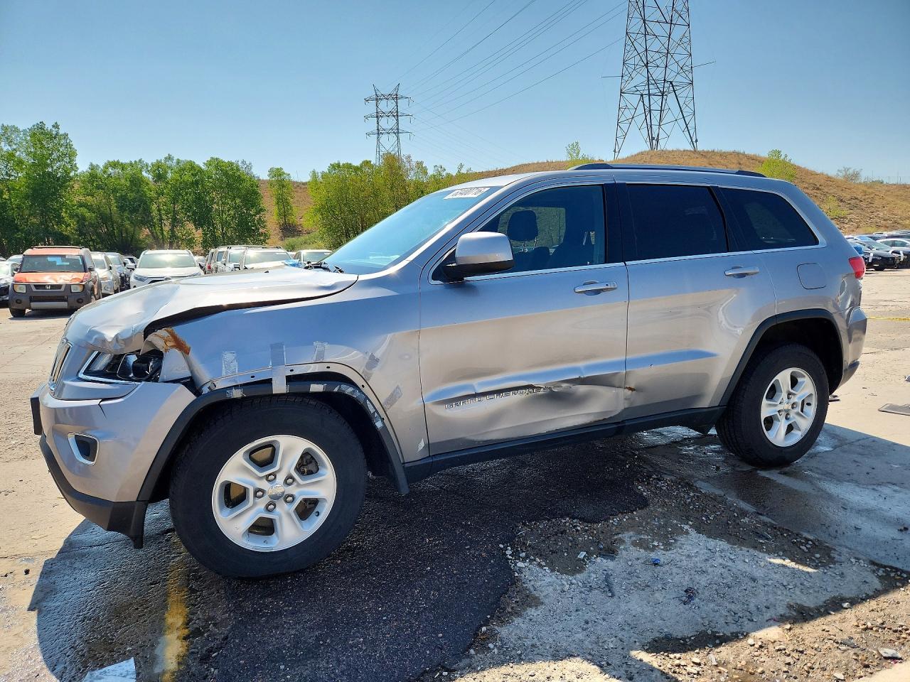 2015 Jeep Grand Cherokee Laredo Silver vin: 1C4RJFAG9FC844063