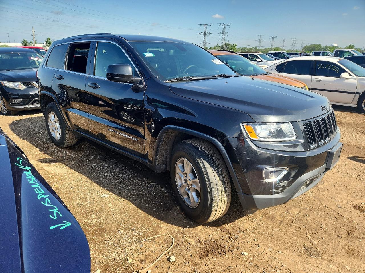 2015 Jeep Grand Cherokee Laredo Black vin: 1C4RJFAG9FC893750