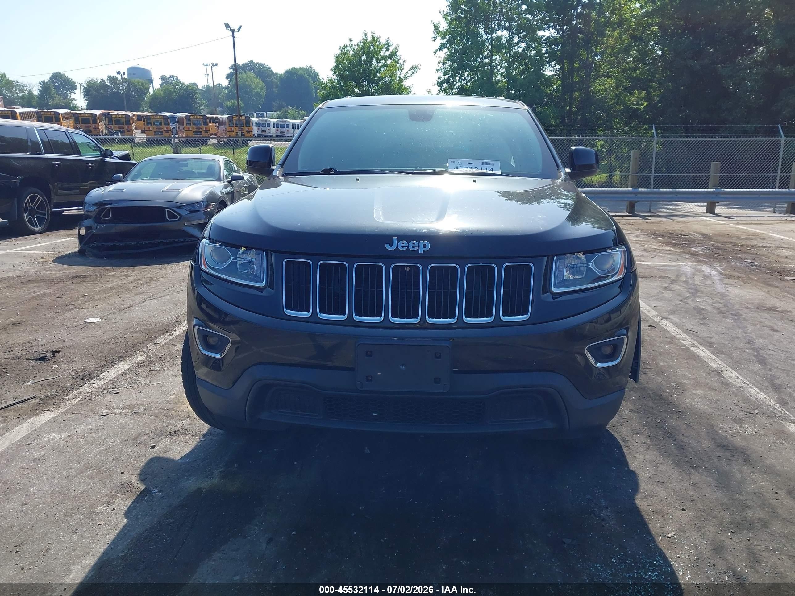 2015 Jeep Grand Cherokee Laredo Black vin: 1C4RJFAG9FC919151