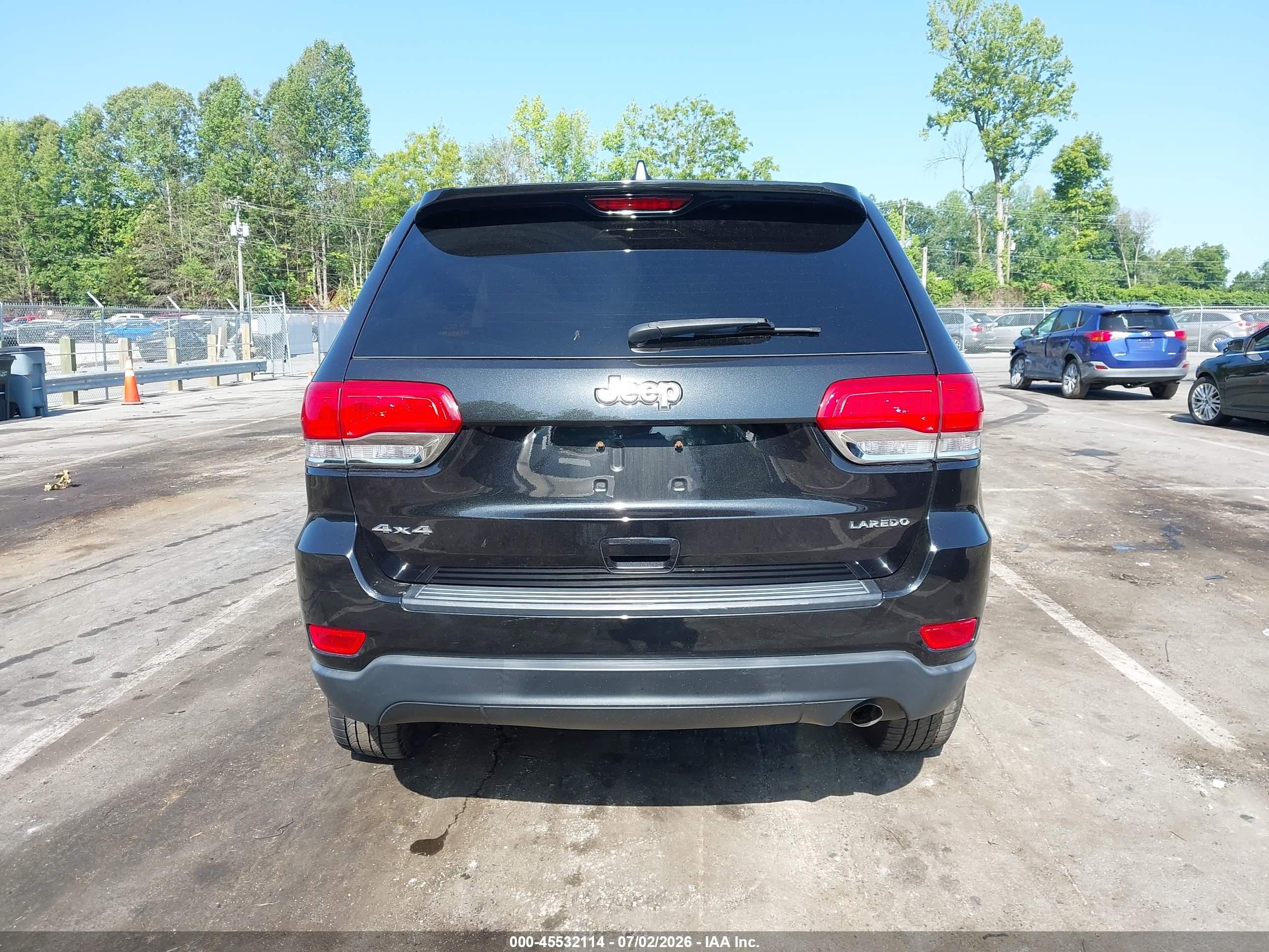 2015 Jeep Grand Cherokee Laredo Black vin: 1C4RJFAG9FC919151