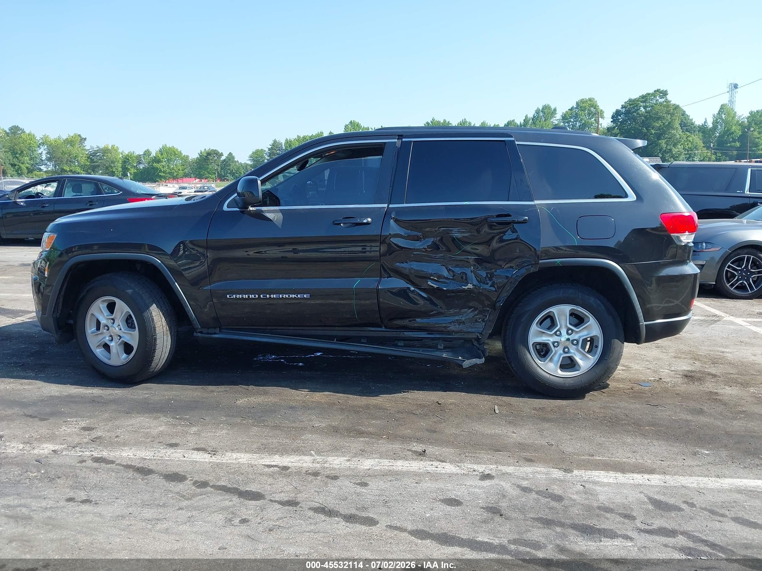 2015 Jeep Grand Cherokee Laredo Black vin: 1C4RJFAG9FC919151