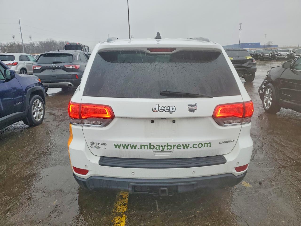 2016 Jeep Grand Cherokee Laredo White vin: 1C4RJFAG9GC492510