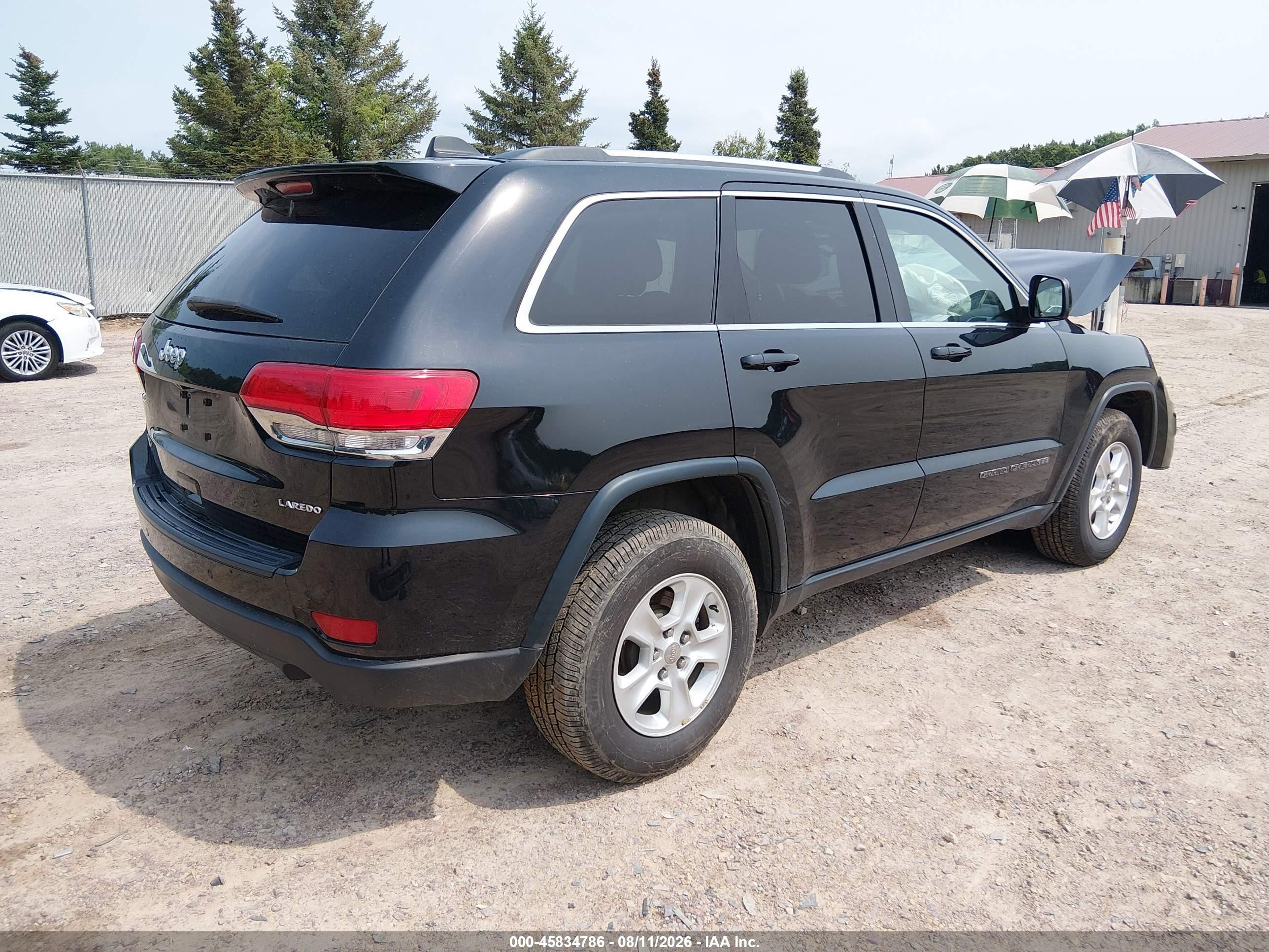 2017 Jeep Grand Cherokee Laredo Black vin: 1C4RJFAG9HC912042