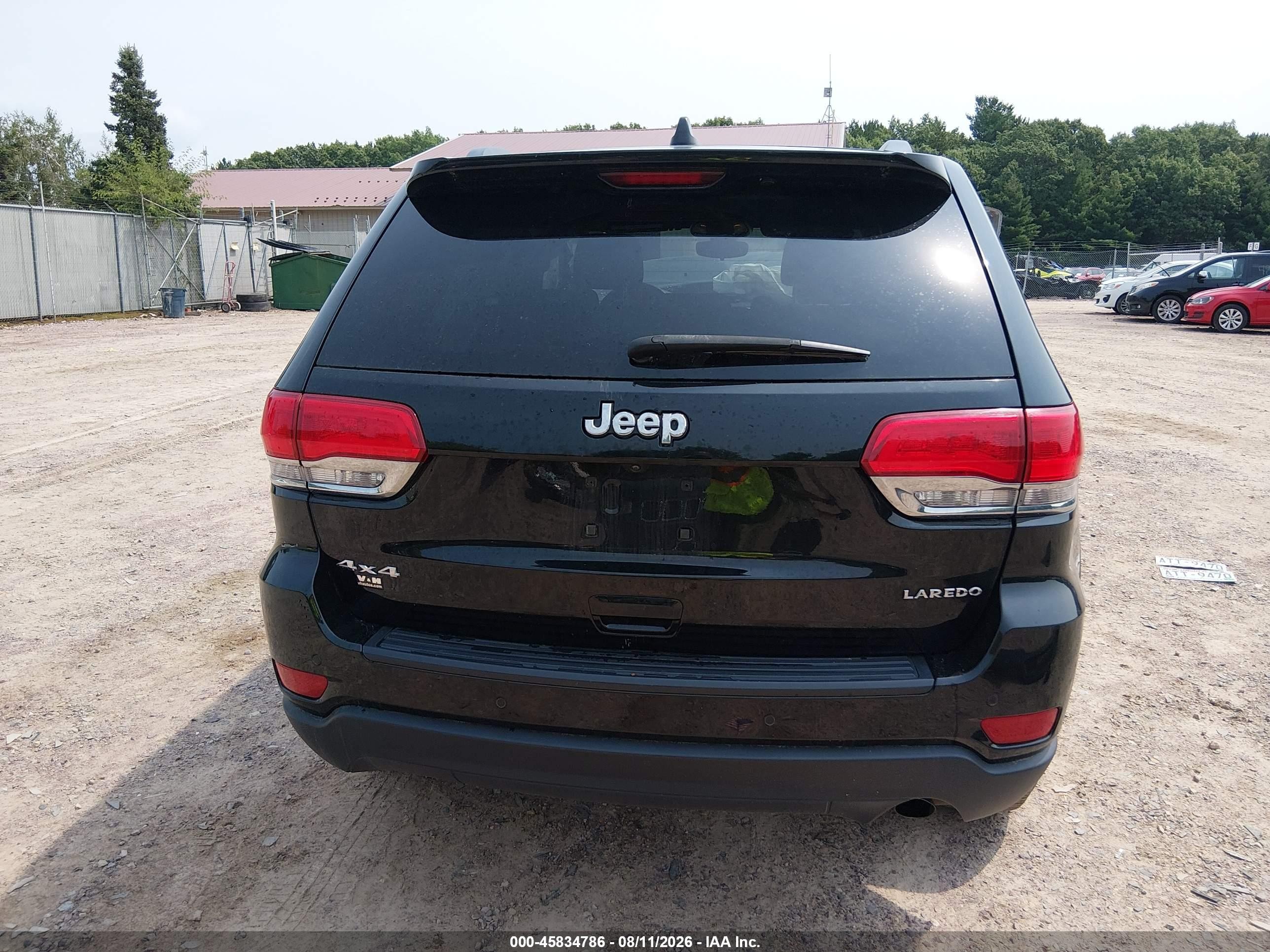 2017 Jeep Grand Cherokee Laredo Black vin: 1C4RJFAG9HC912042