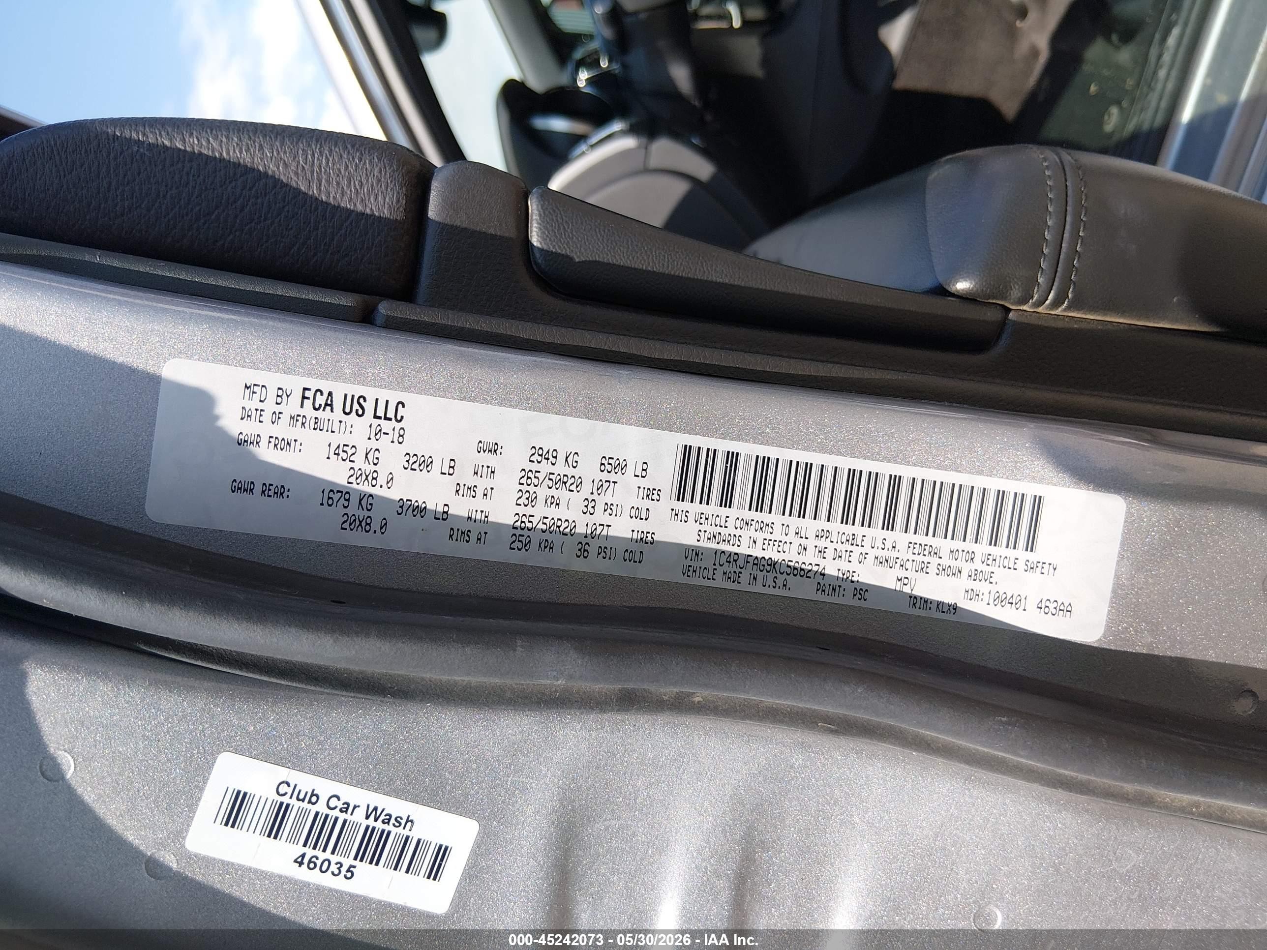 2019 Jeep Grand Cherokee Altitude 4x4 Silver vin: 1C4RJFAG9KC566274
