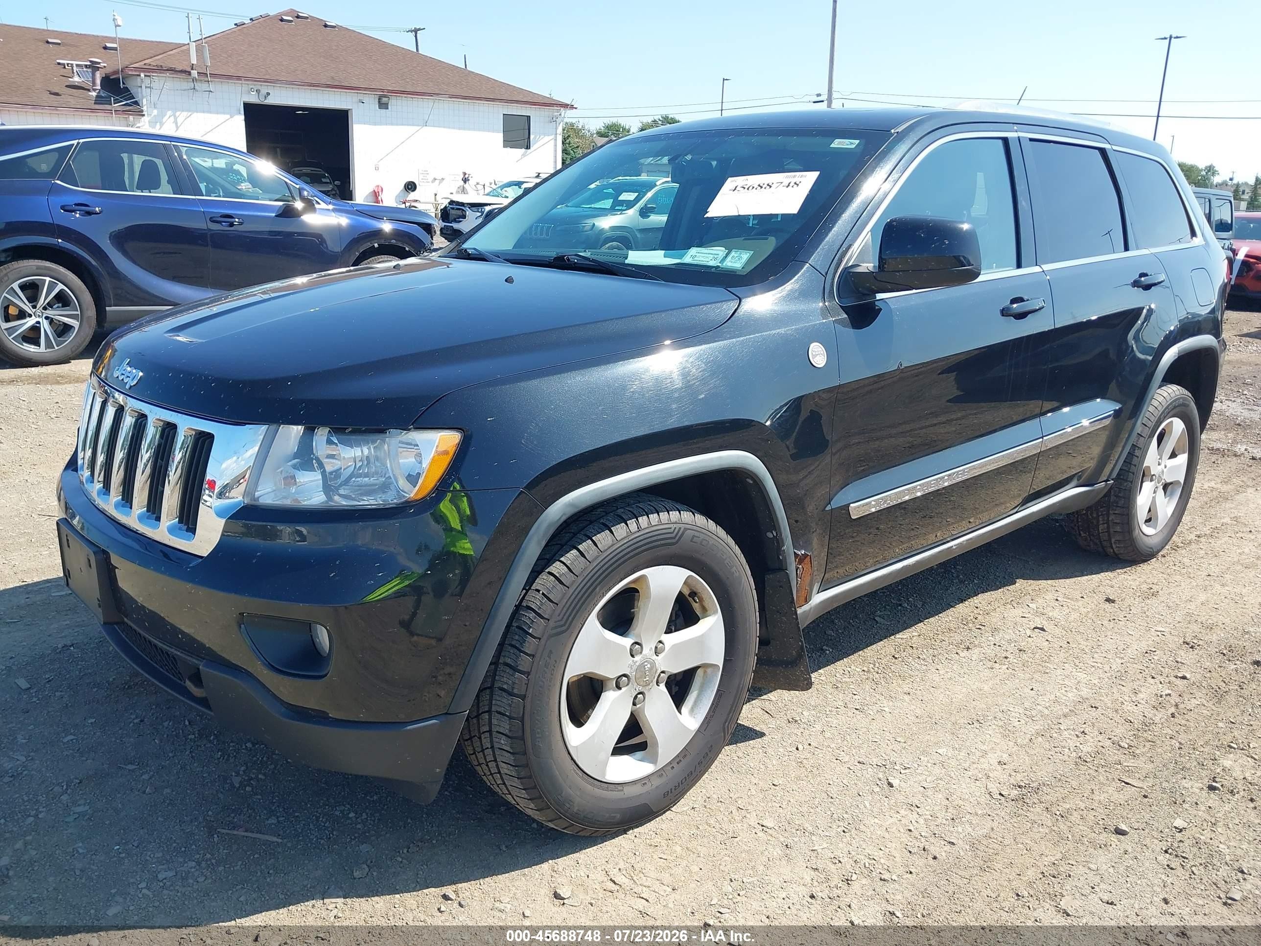 2012 Jeep Grand Cherokee Laredo Black vin: 1C4RJFAGXCC105084
