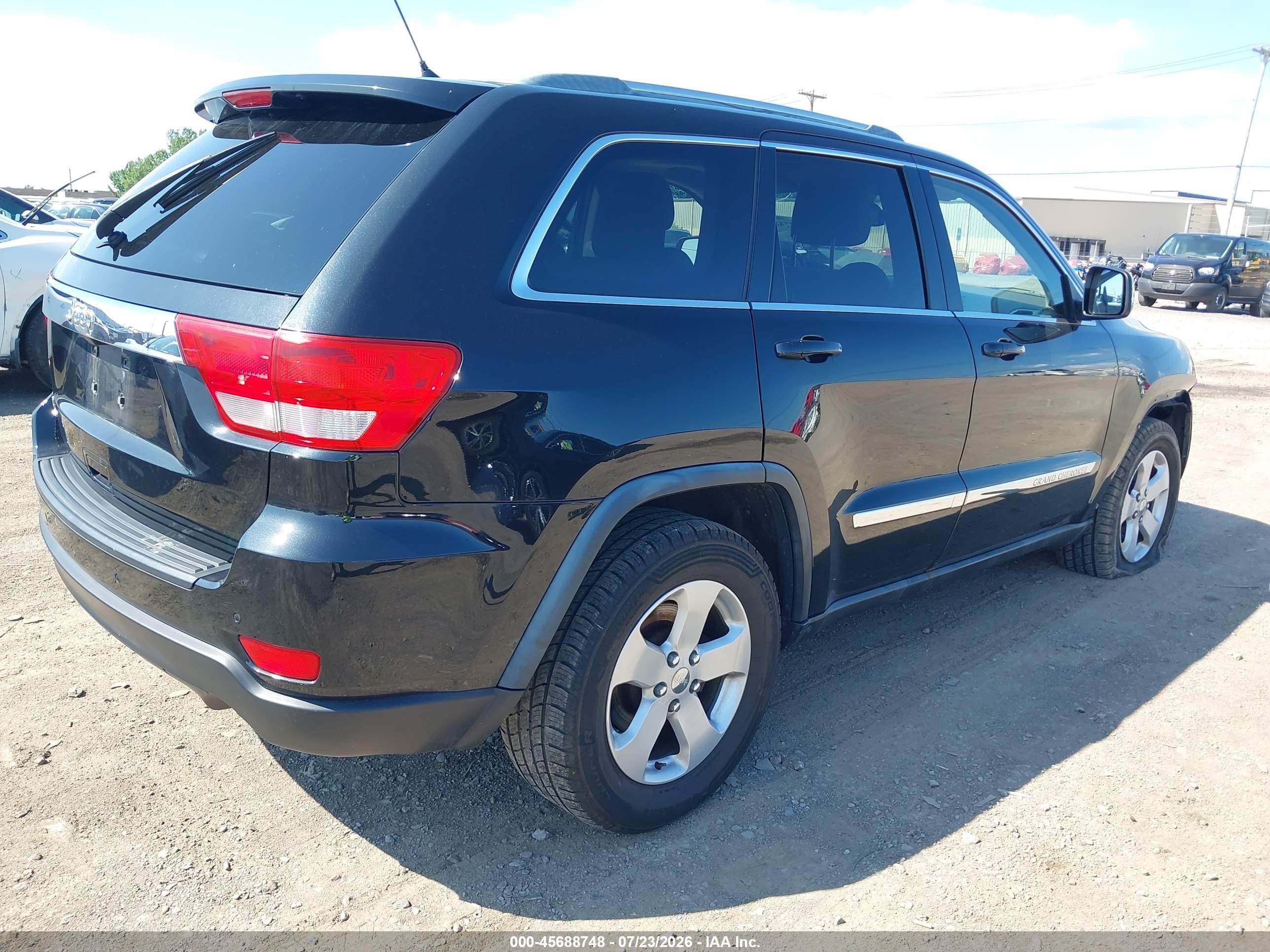2012 Jeep Grand Cherokee Laredo Black vin: 1C4RJFAGXCC105084