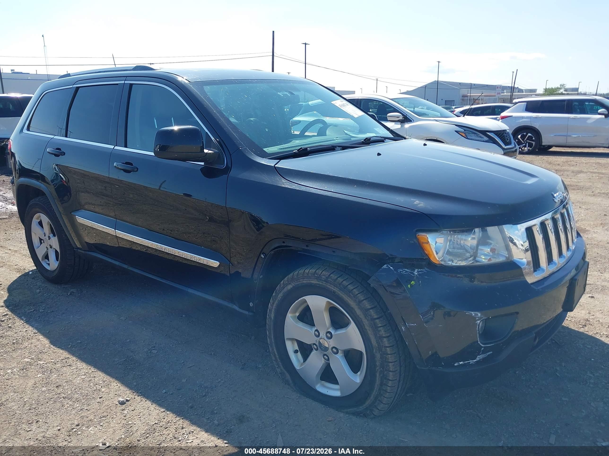2012 Jeep Grand Cherokee Laredo Black vin: 1C4RJFAGXCC105084