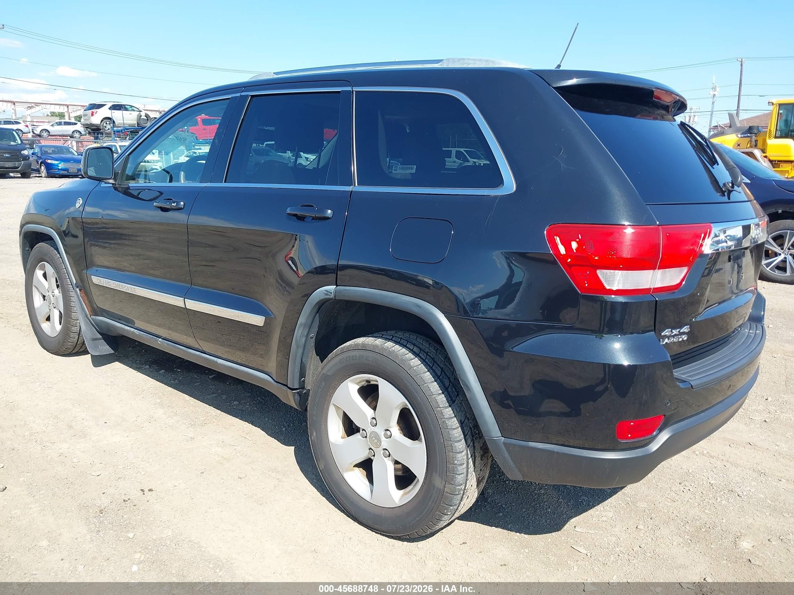 2012 Jeep Grand Cherokee Laredo Black vin: 1C4RJFAGXCC105084