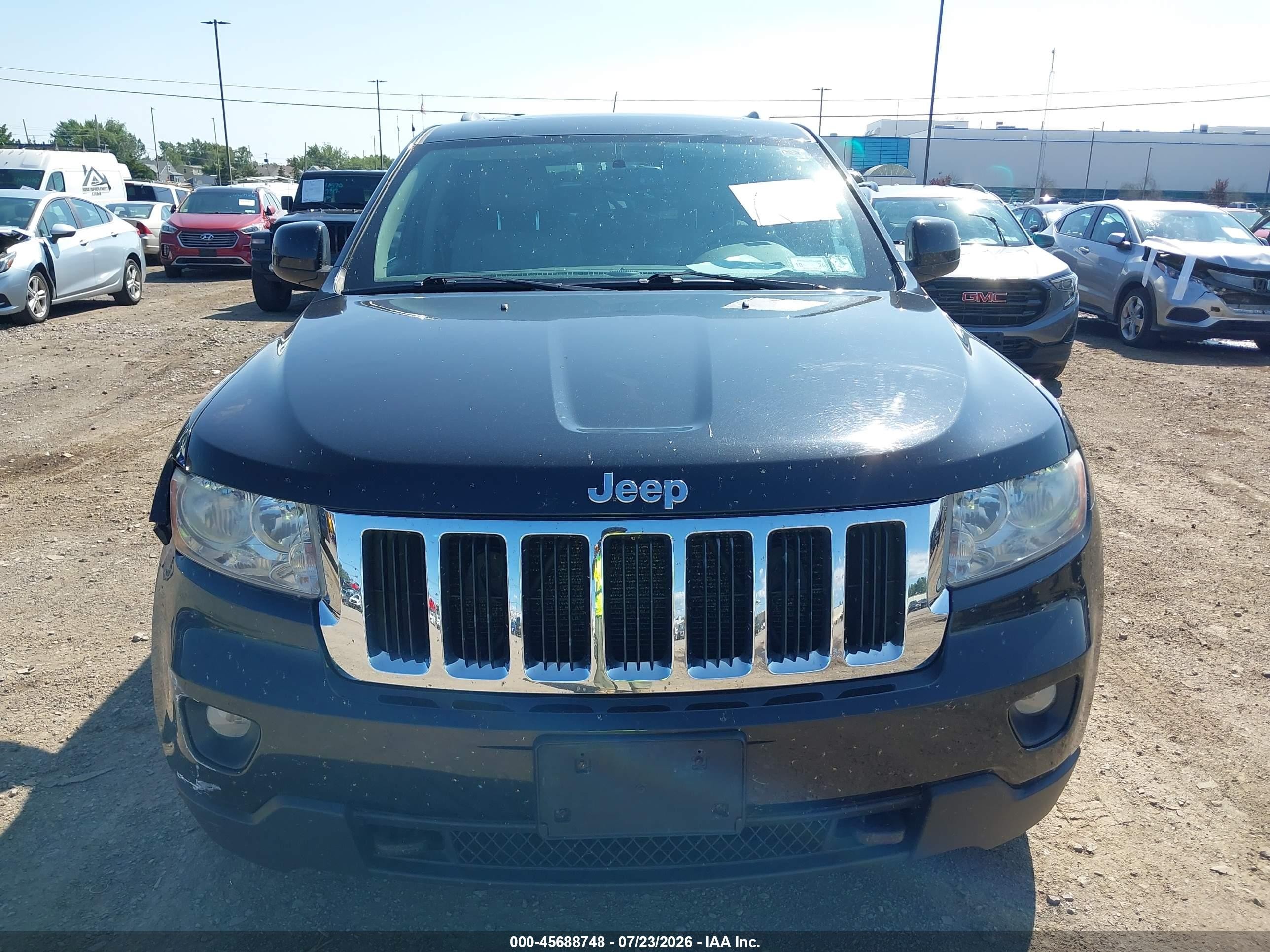2012 Jeep Grand Cherokee Laredo Black vin: 1C4RJFAGXCC105084