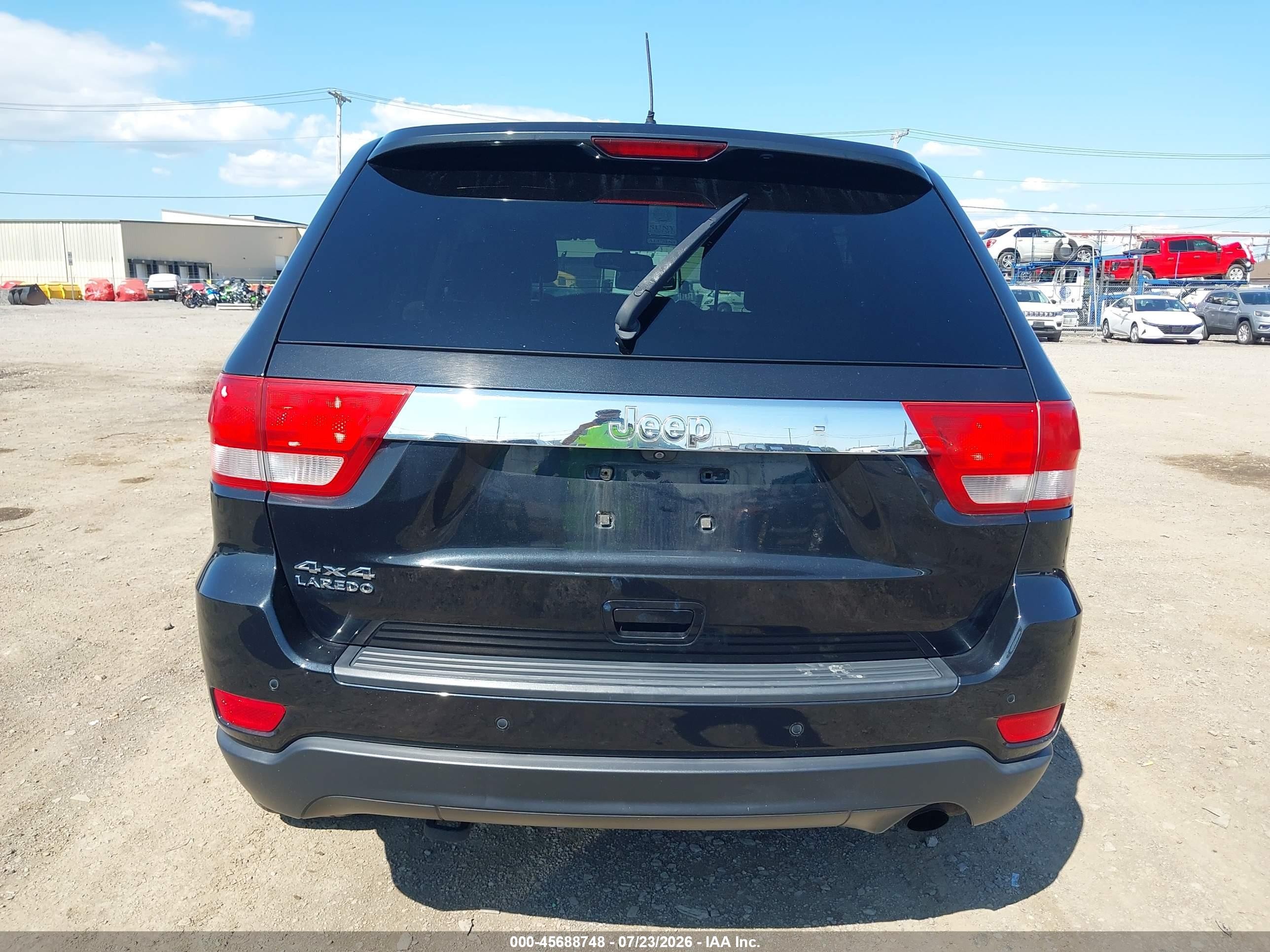 2012 Jeep Grand Cherokee Laredo Black vin: 1C4RJFAGXCC105084