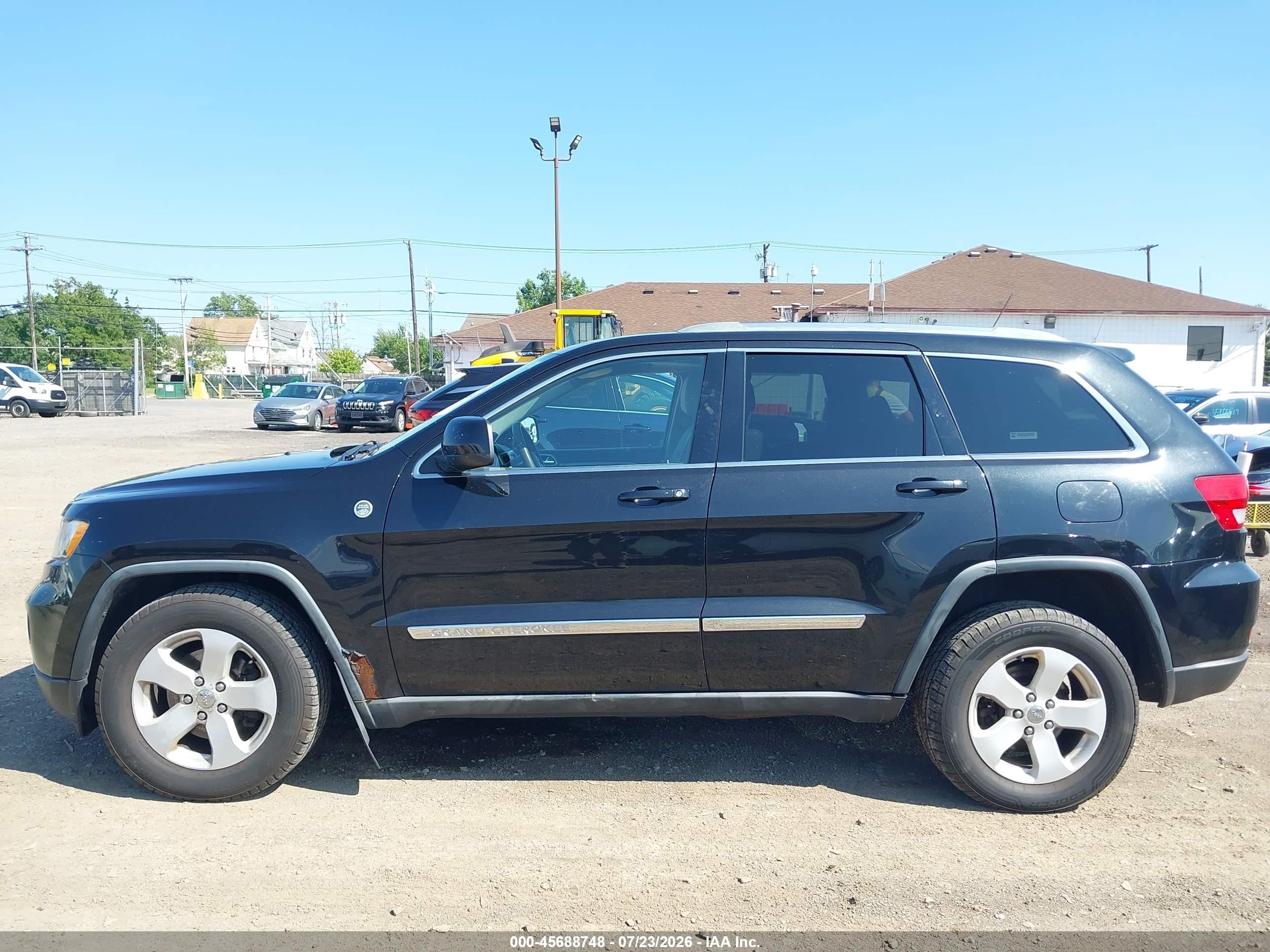 2012 Jeep Grand Cherokee Laredo Black vin: 1C4RJFAGXCC105084