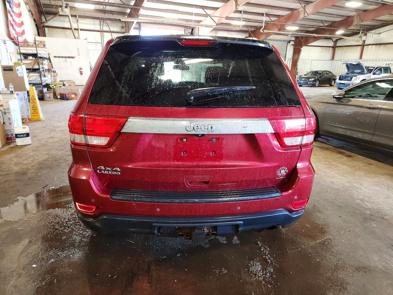 2012 Jeep Grand Cherokee Laredo Бордовый vin: 1C4RJFAGXCC145245