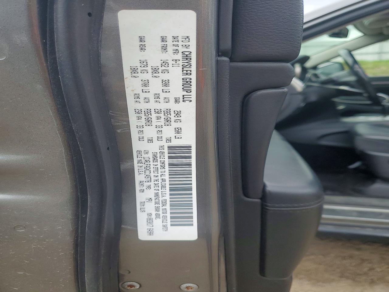 2012 Jeep Grand Cherokee Laredo Серый vin: 1C4RJFAGXCC149778