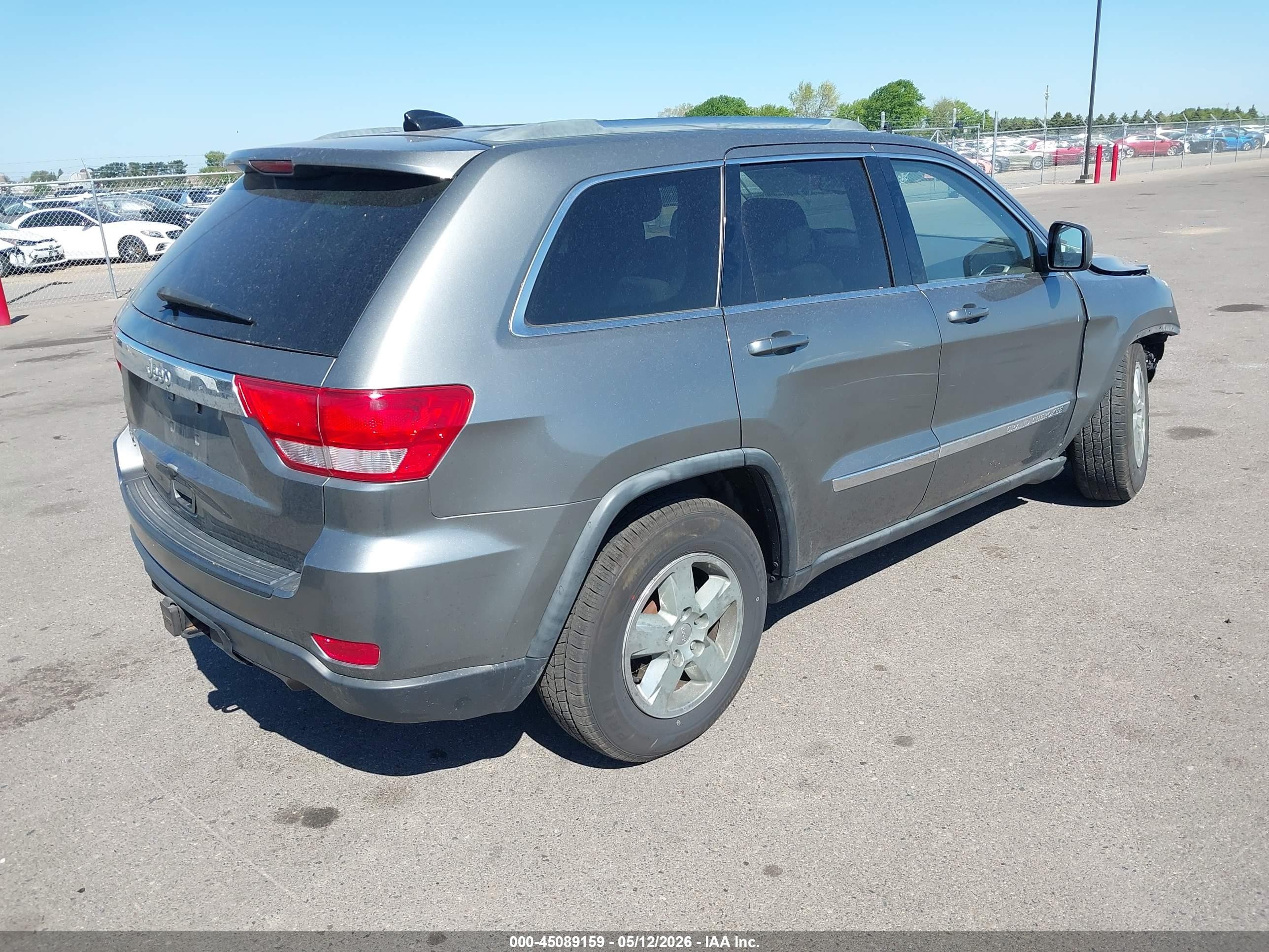 2012 Jeep Grand Cherokee Laredo Gray vin: 1C4RJFAGXCC169514