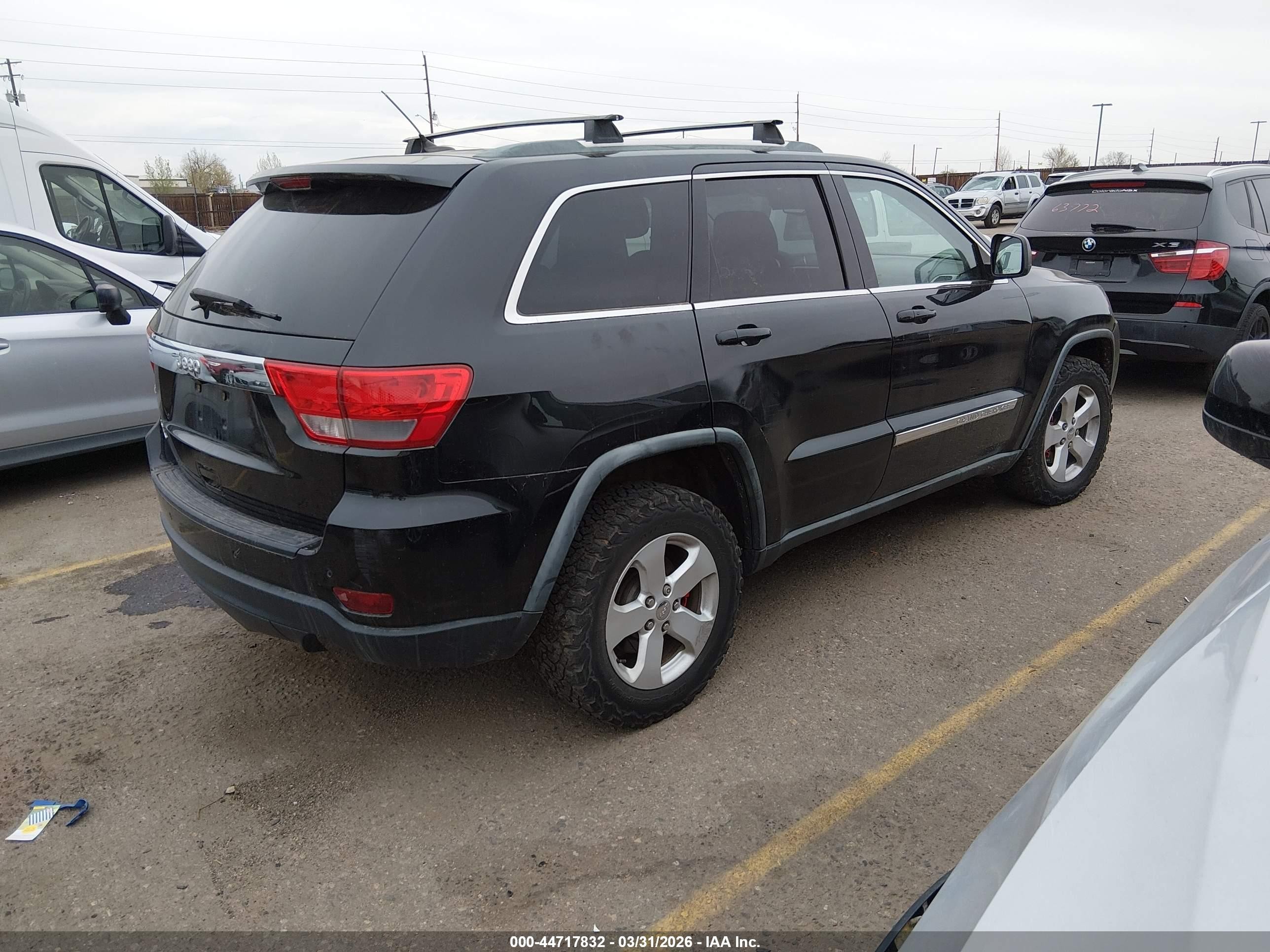 2012 Jeep Grand Cherokee Laredo Black vin: 1C4RJFAGXCC200888