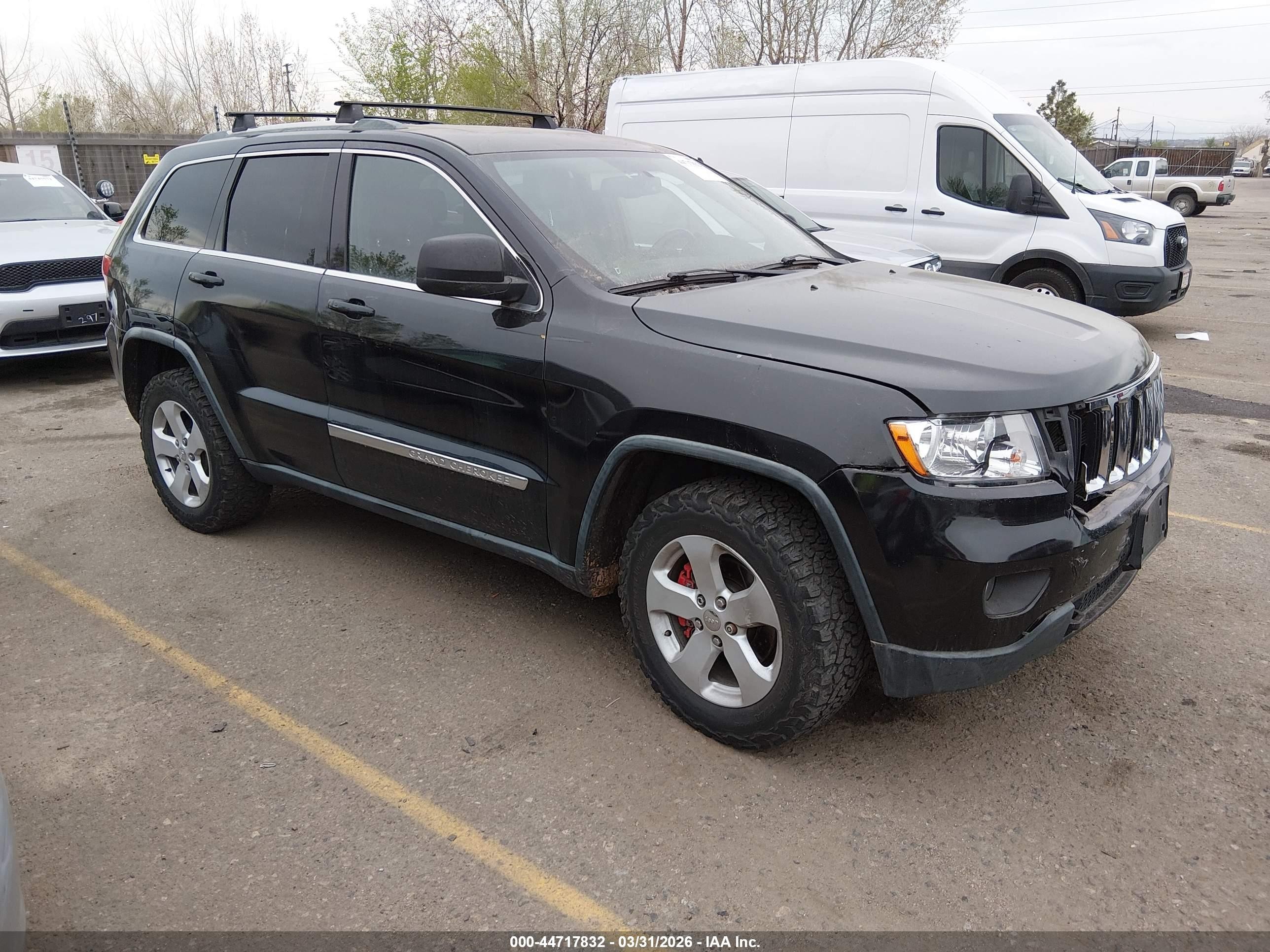 2012 Jeep Grand Cherokee Laredo Black vin: 1C4RJFAGXCC200888
