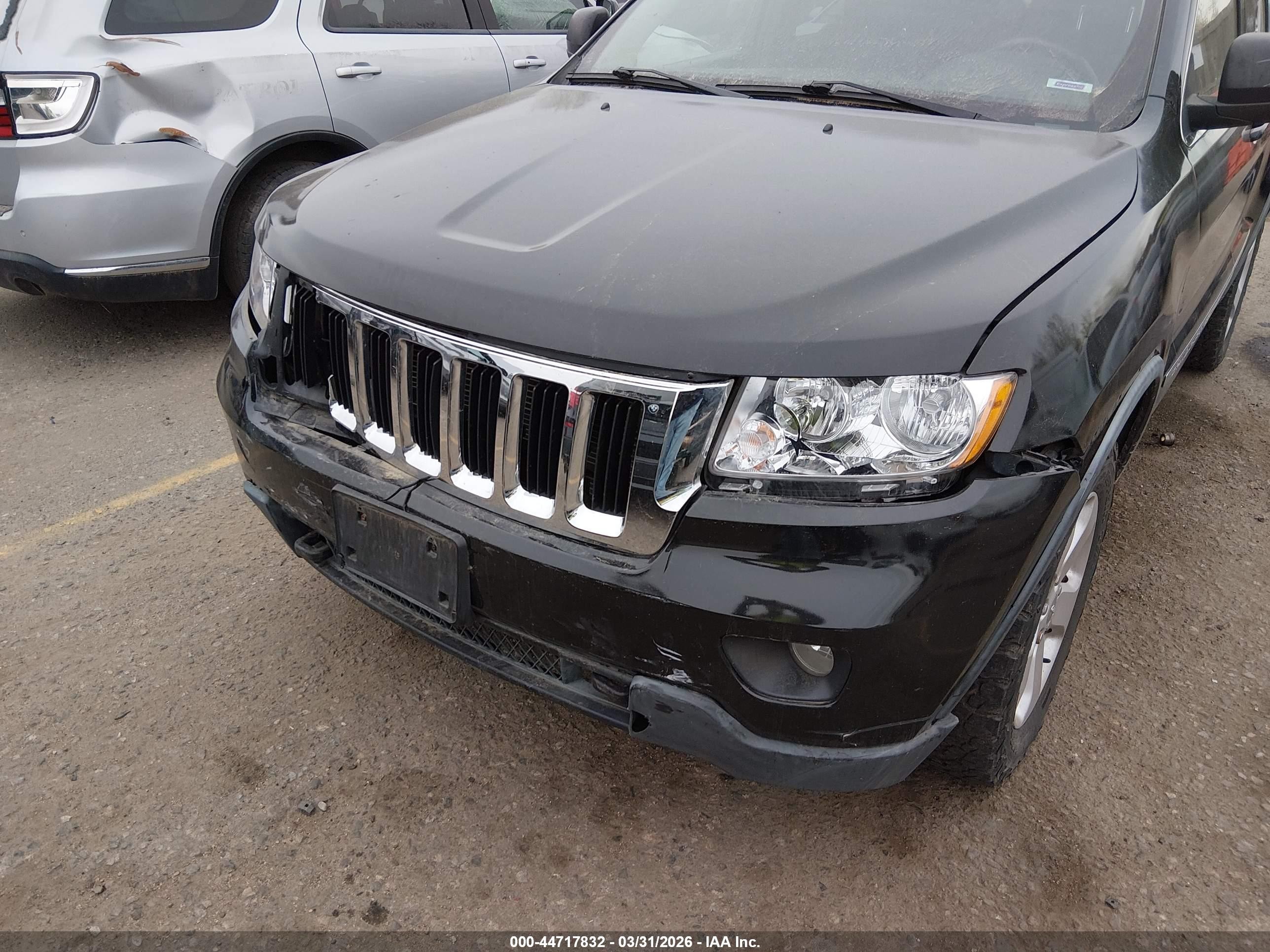 2012 Jeep Grand Cherokee Laredo Black vin: 1C4RJFAGXCC200888