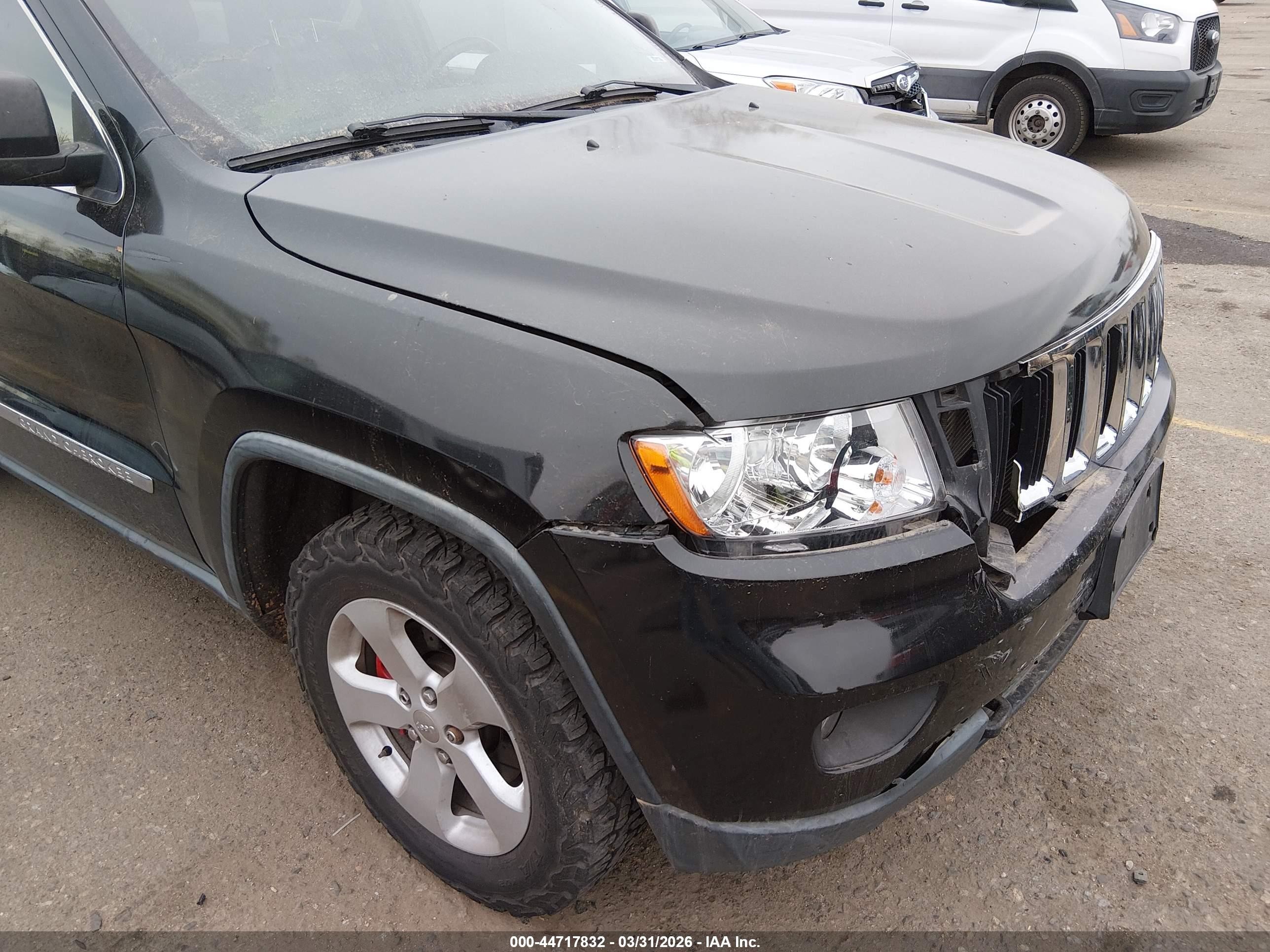 2012 Jeep Grand Cherokee Laredo Black vin: 1C4RJFAGXCC200888