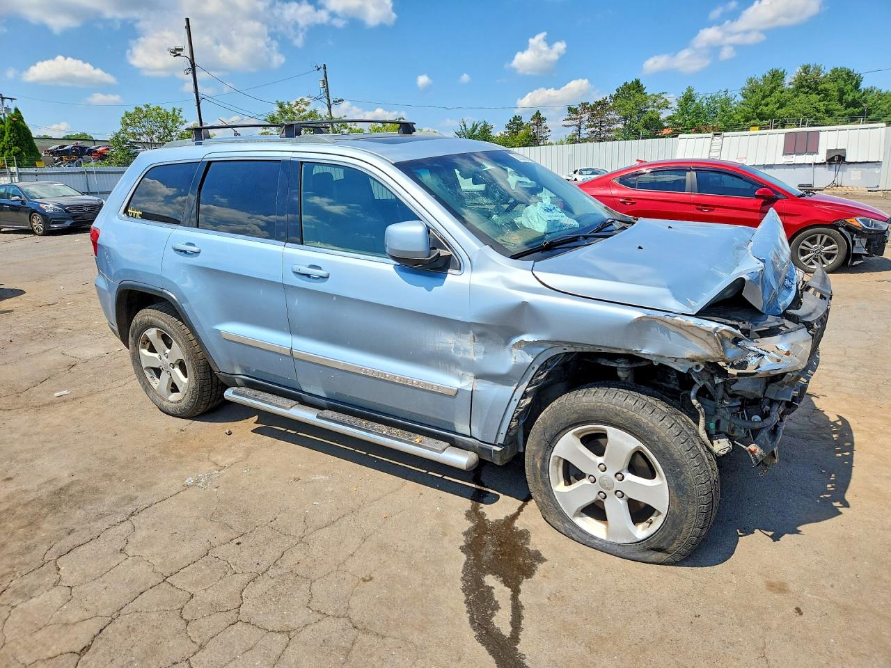 2012 Jeep Grand Cherokee Laredo Синий vin: 1C4RJFAGXCC233177