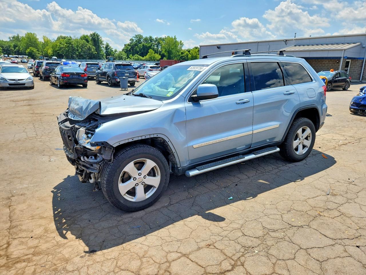 2012 Jeep Grand Cherokee Laredo Синий vin: 1C4RJFAGXCC233177