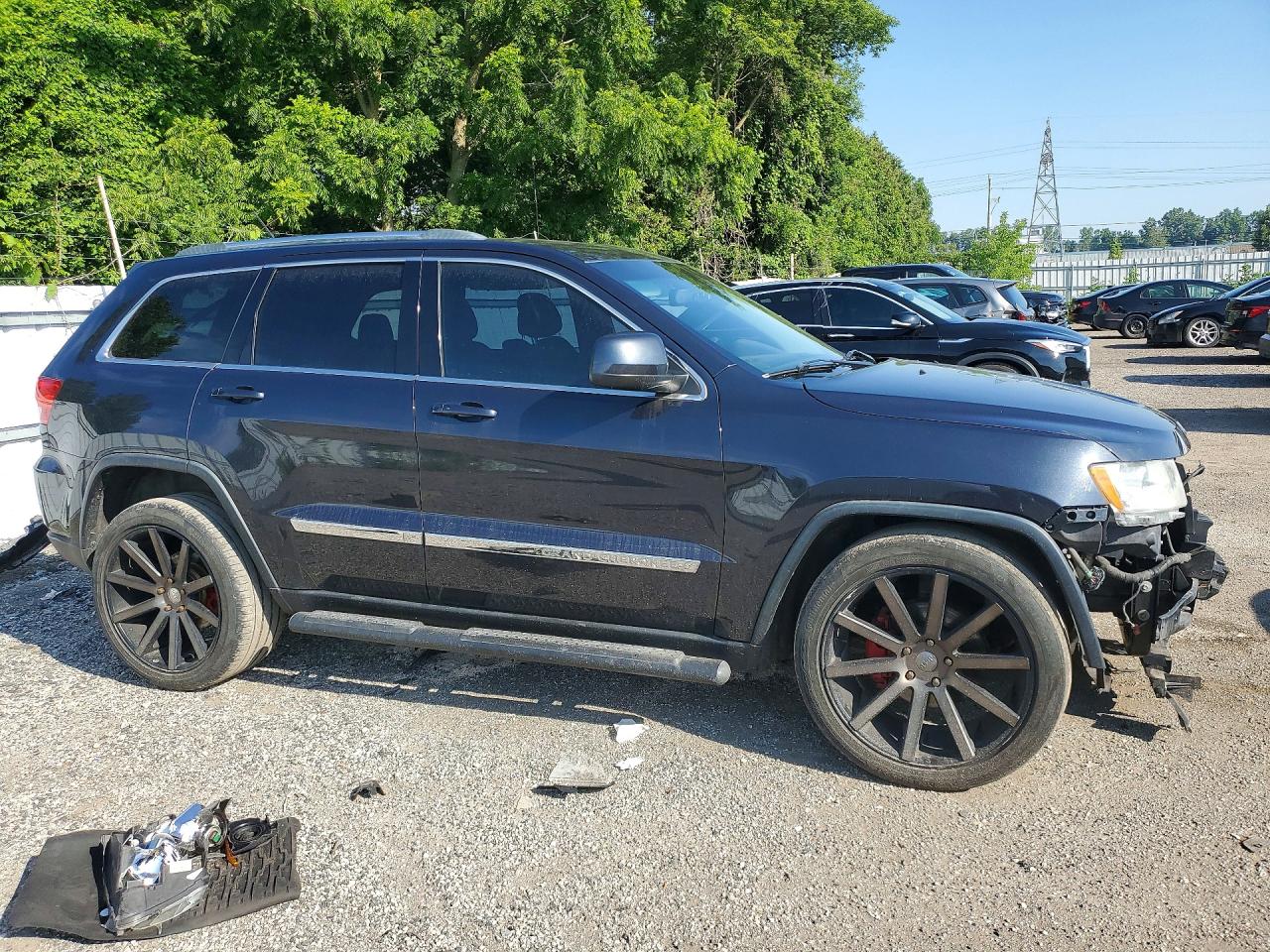 2012 Jeep Grand Cherokee Laredo Черный vin: 1C4RJFAGXCC278944