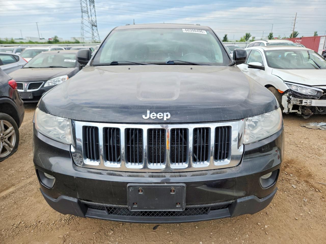 2012 Jeep Grand Cherokee Laredo Черный vin: 1C4RJFAGXCC281357