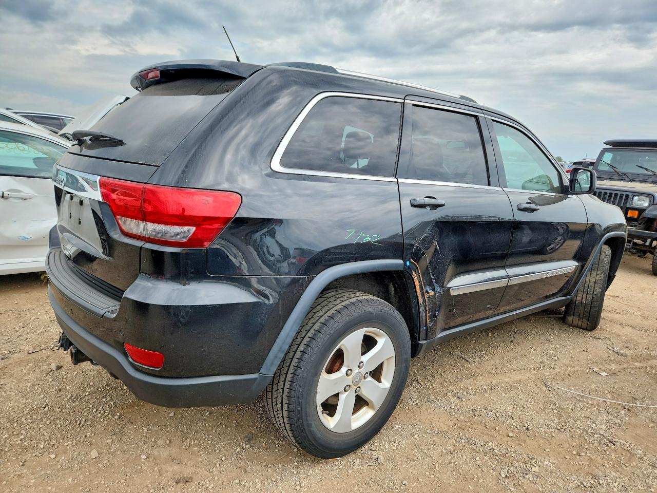 2012 Jeep Grand Cherokee Laredo Черный vin: 1C4RJFAGXCC281357