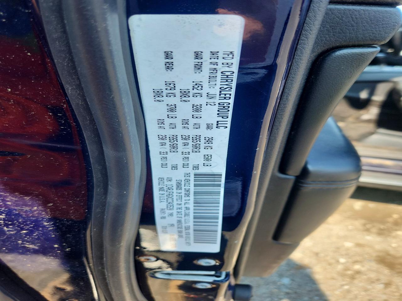 2012 Jeep Grand Cherokee Laredo Blue vin: 1C4RJFAGXCC343520