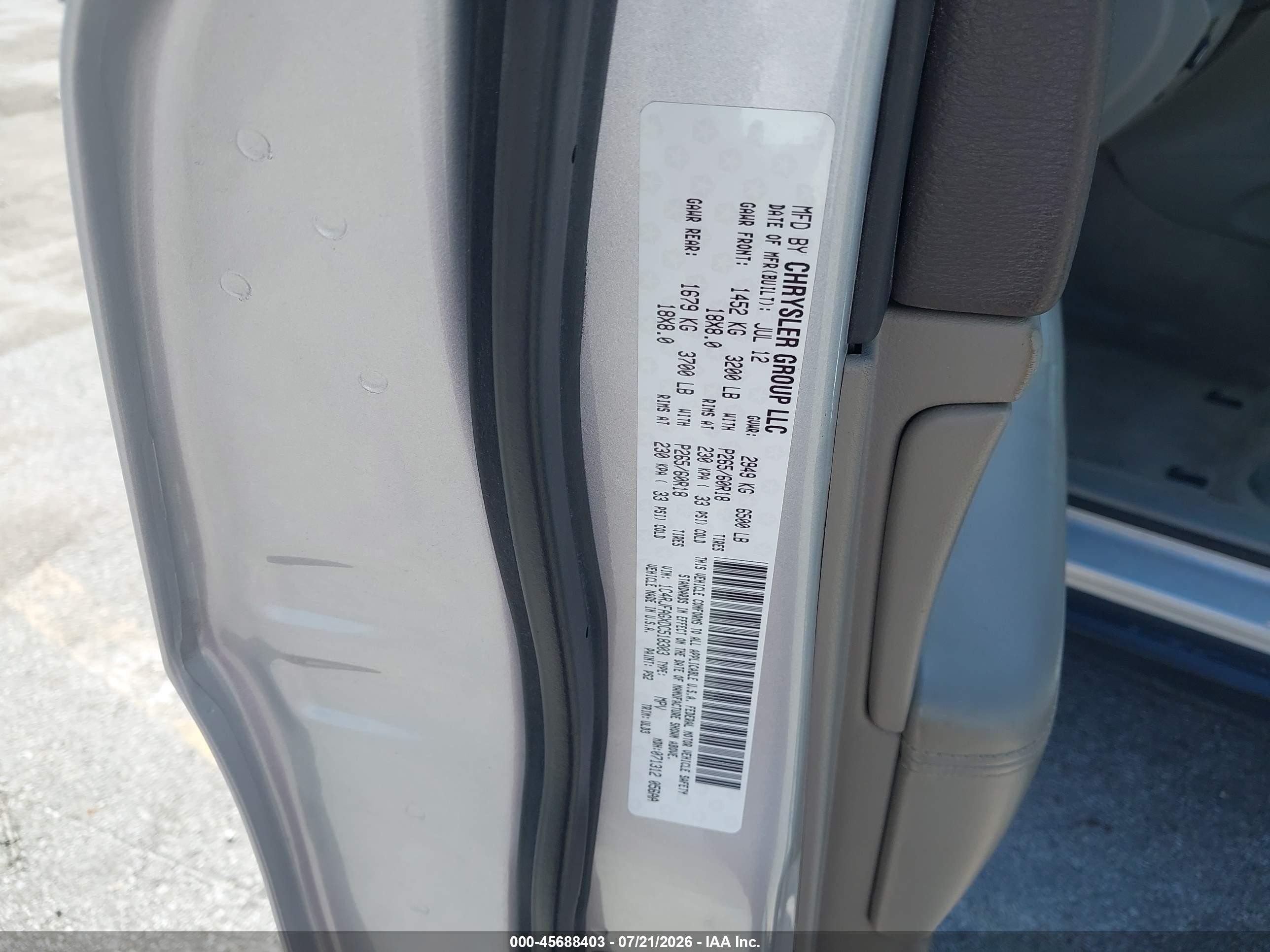 2013 Jeep Grand Cherokee Laredo Серебряный vin: 1C4RJFAGXDC518303