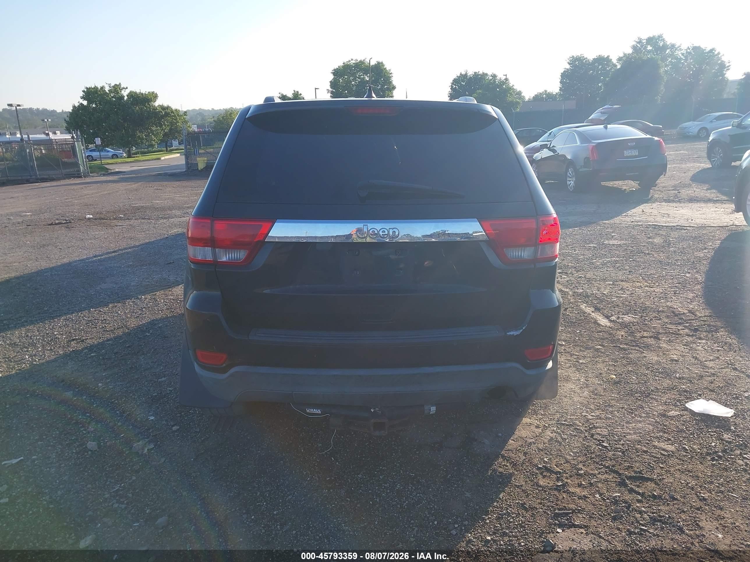 2013 Jeep Grand Cherokee Laredo Black vin: 1C4RJFAGXDC586844