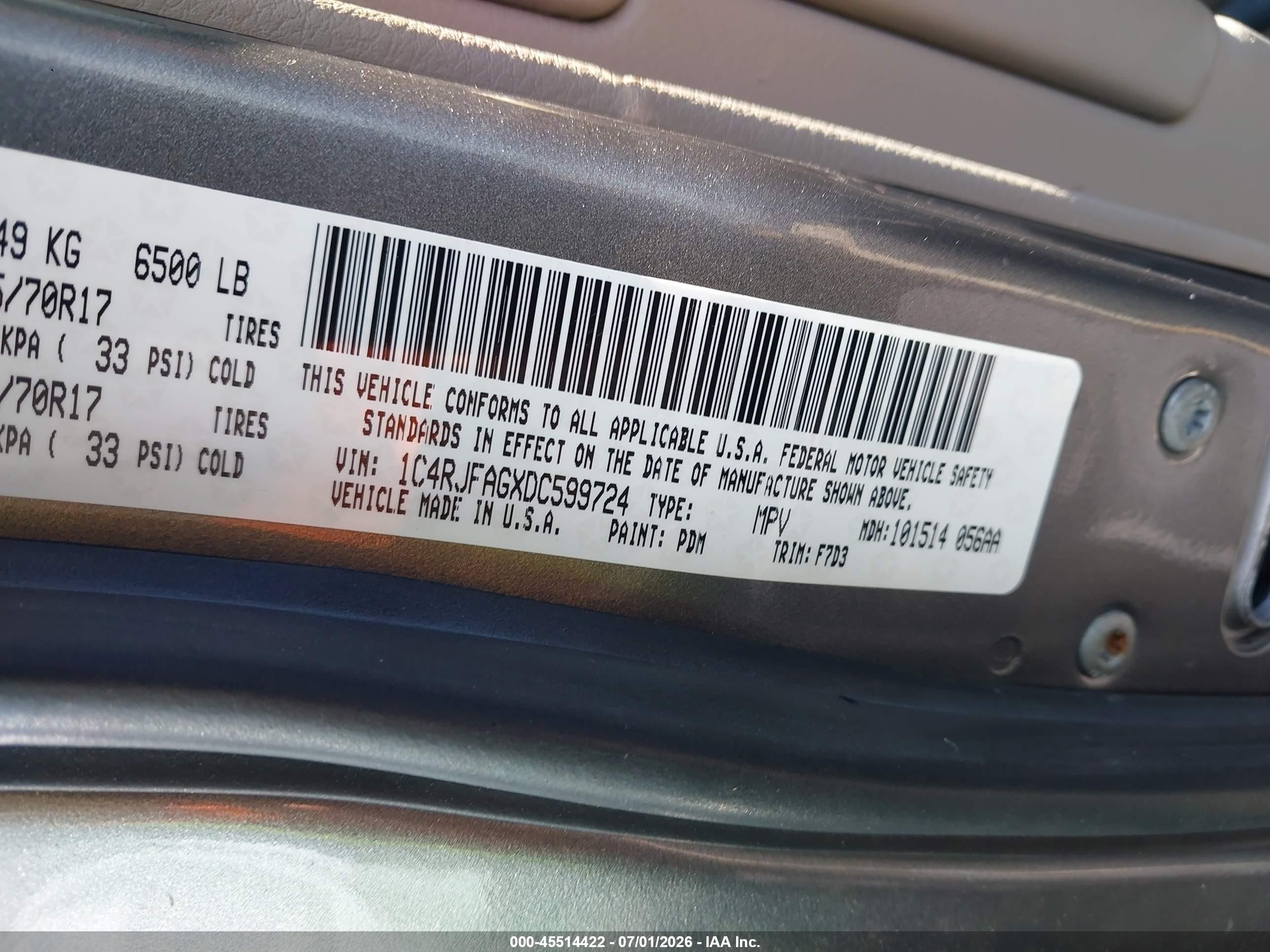 2013 Jeep Grand Cherokee Laredo Gray vin: 1C4RJFAGXDC599724