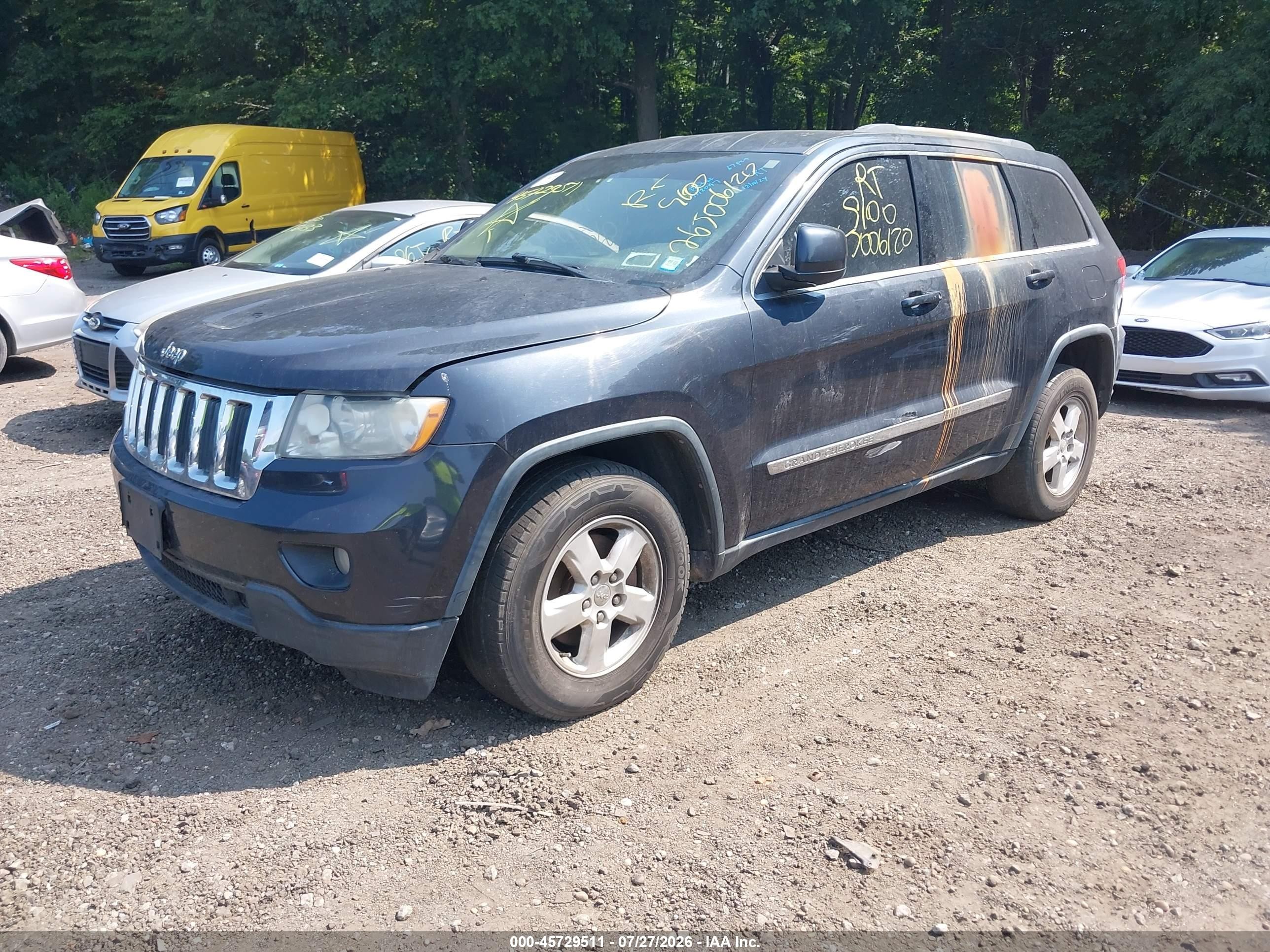 2013 Jeep Grand Cherokee Laredo Черный vin: 1C4RJFAGXDC639882