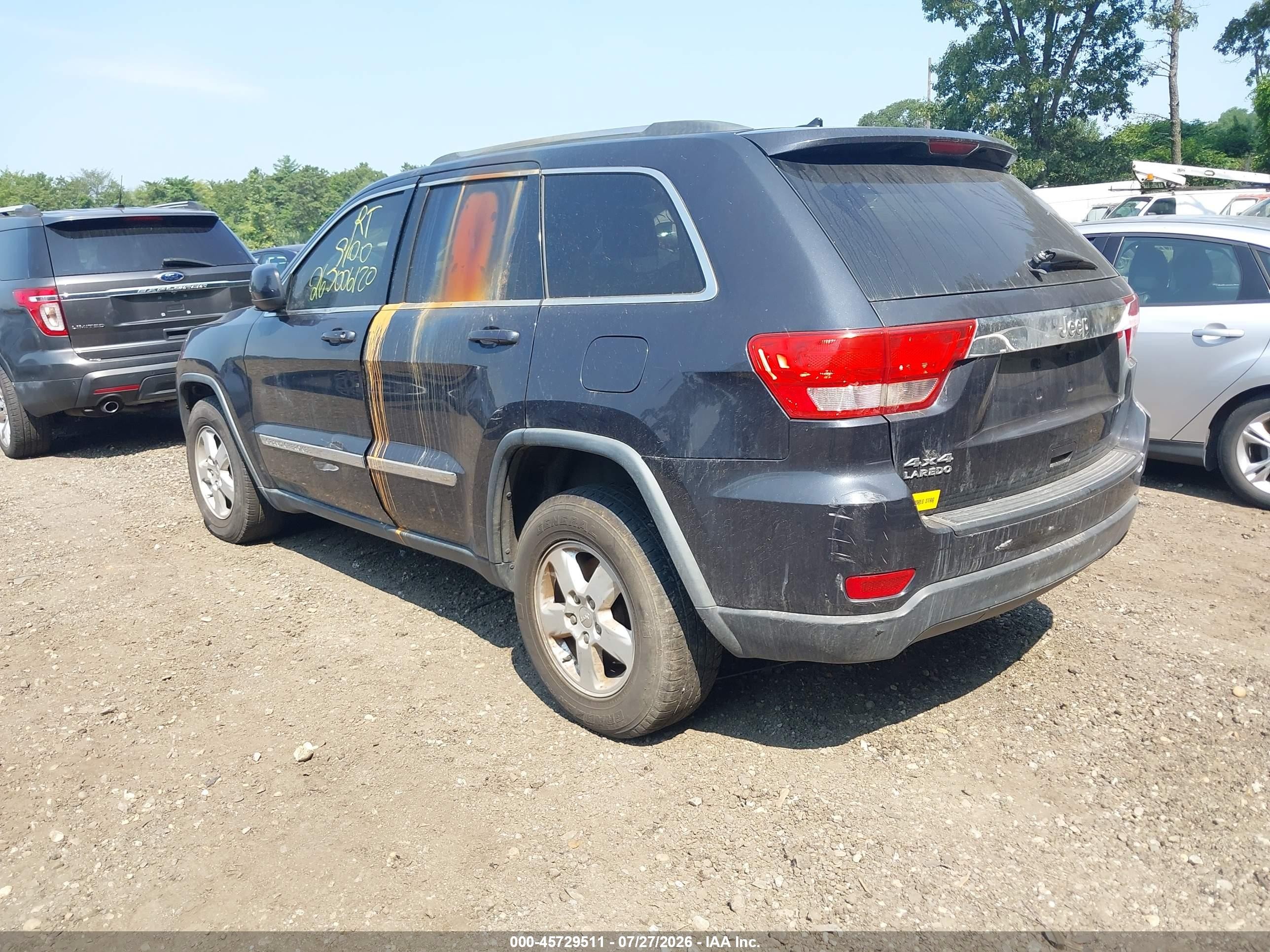 2013 Jeep Grand Cherokee Laredo Черный vin: 1C4RJFAGXDC639882