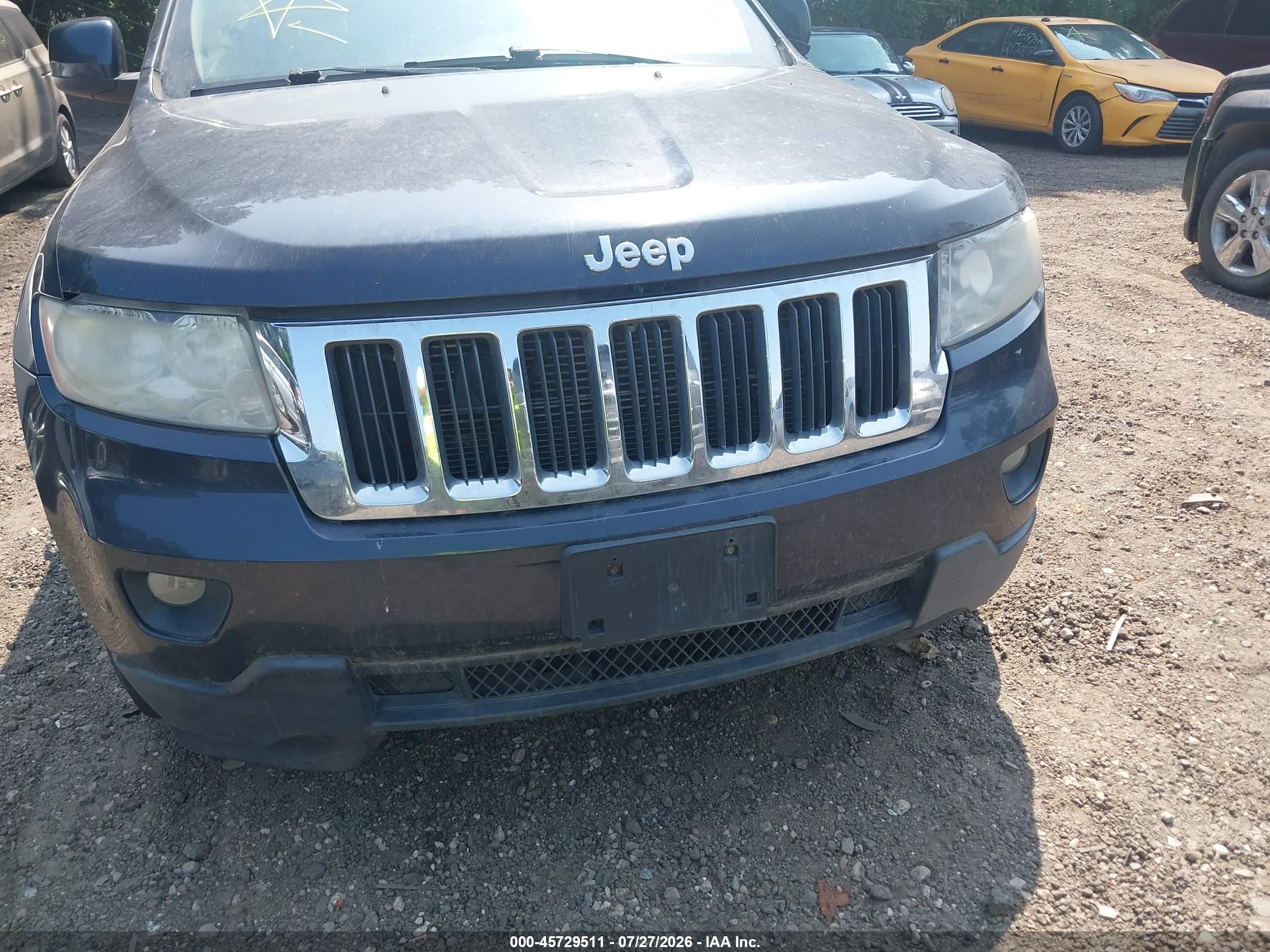 2013 Jeep Grand Cherokee Laredo Черный vin: 1C4RJFAGXDC639882