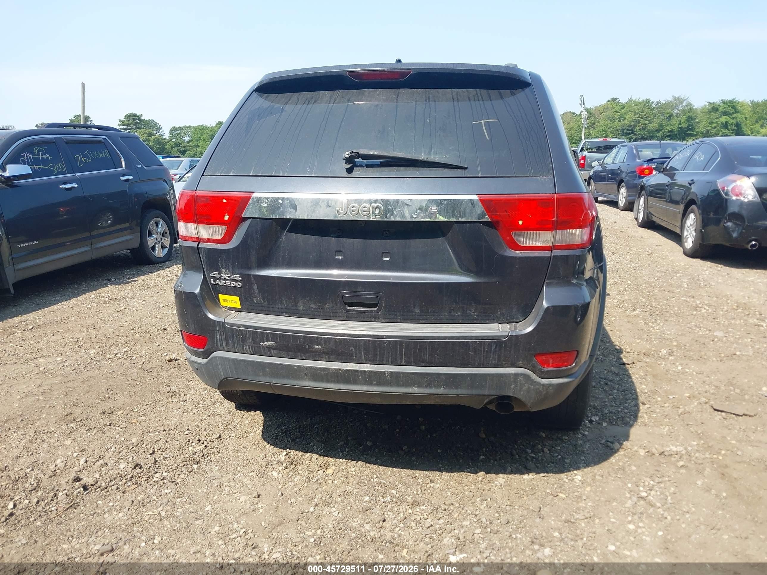 2013 Jeep Grand Cherokee Laredo Черный vin: 1C4RJFAGXDC639882